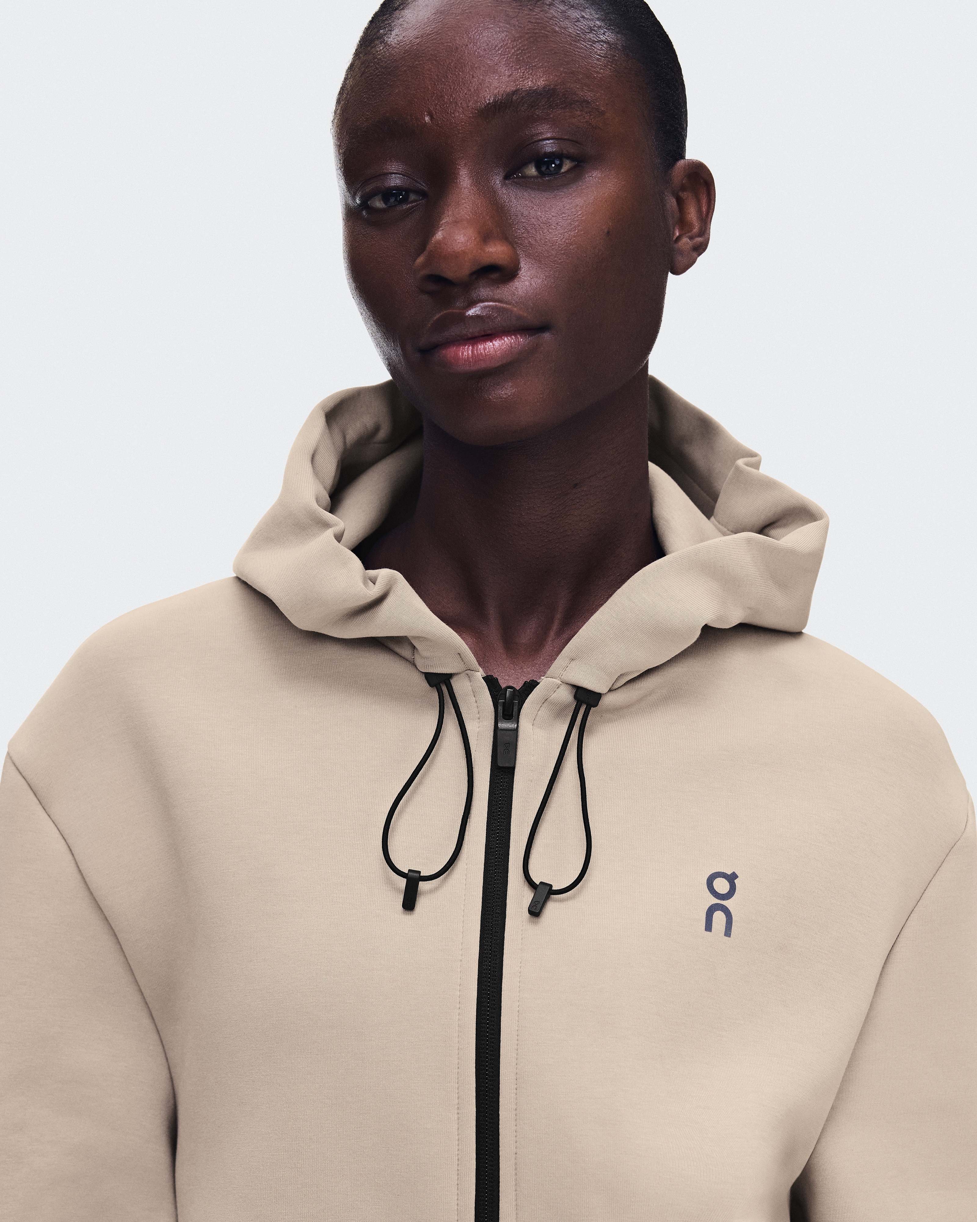 Focus Tech Zip Hoodie - Desert