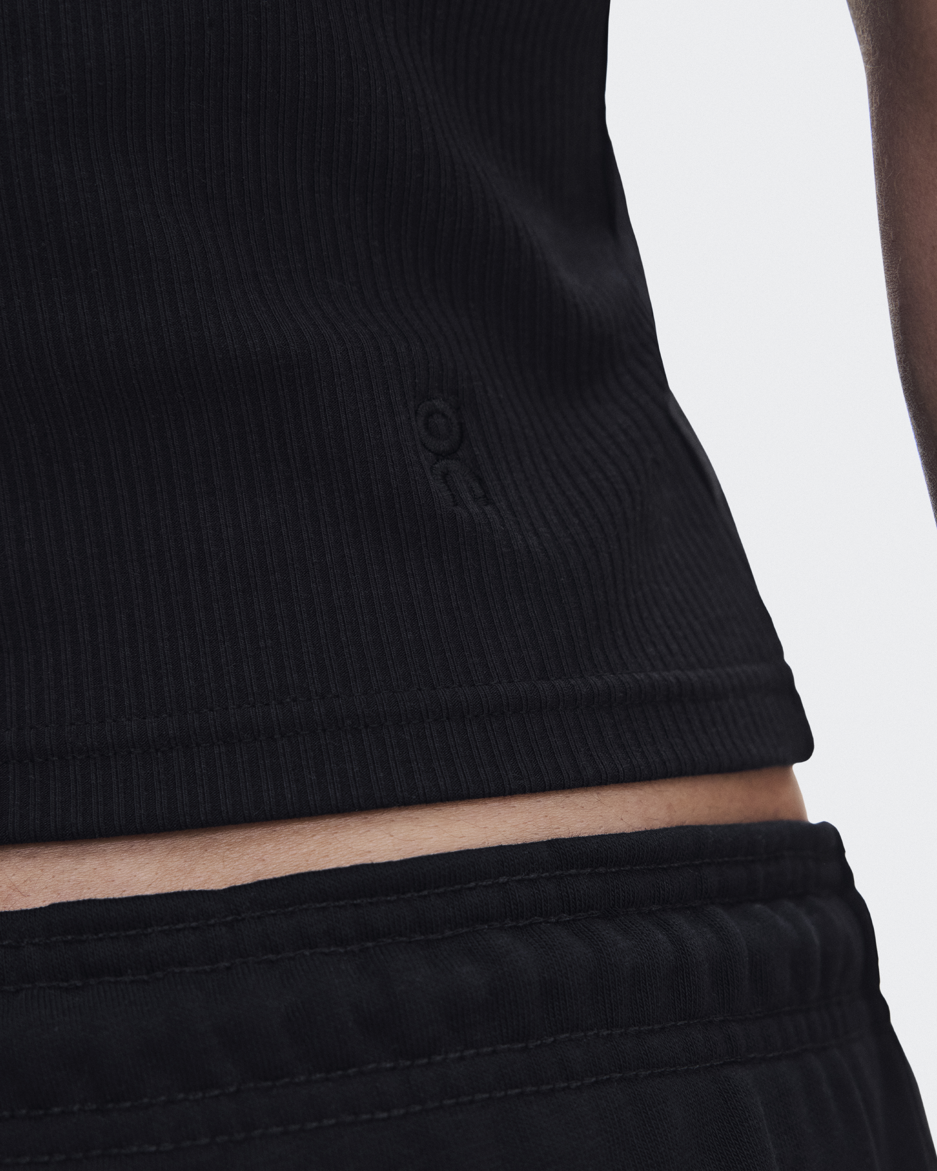 All-Day Ribbed Tank - Black