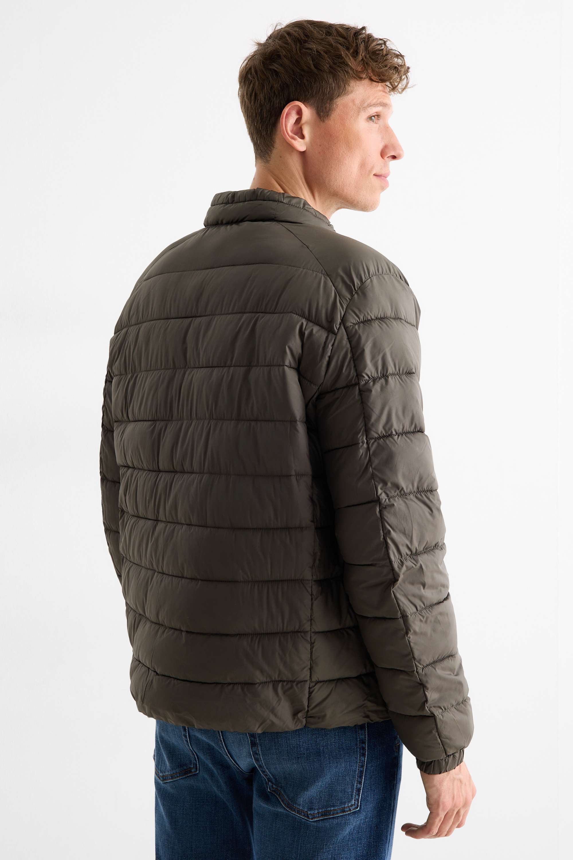Quilted jacket dark green