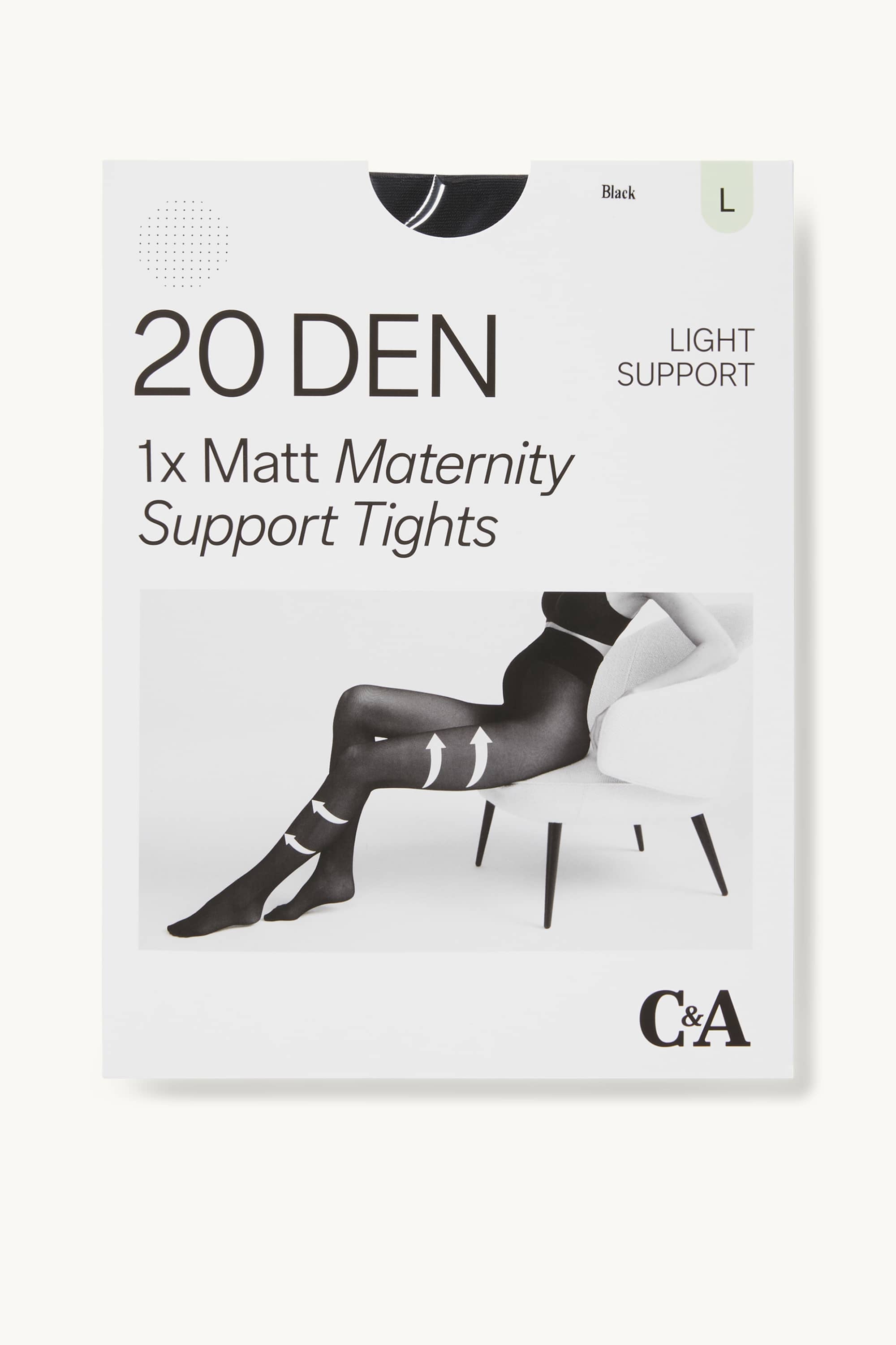 Maternity tights - 20 denier black