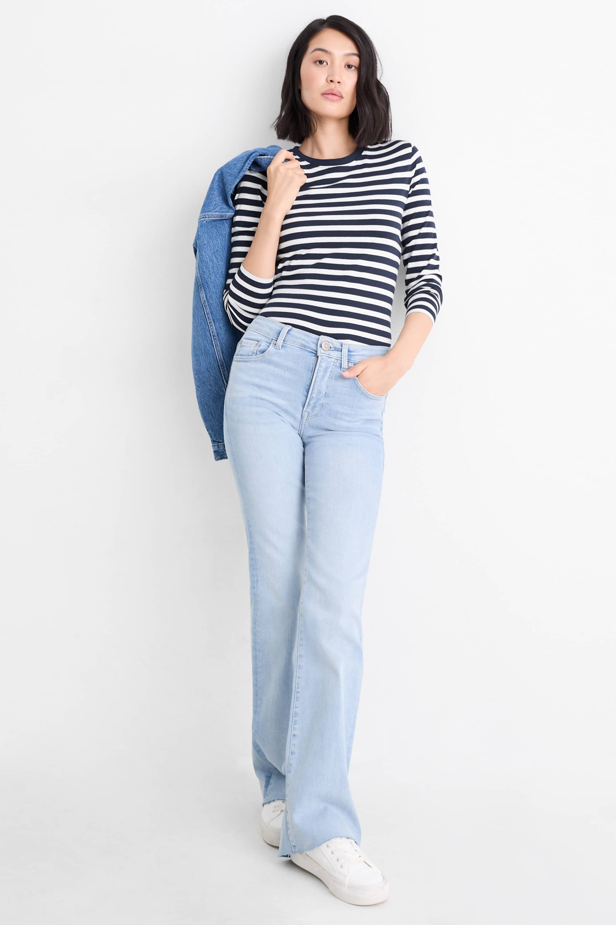 Multipack of 2 - long sleeve top dark blue
