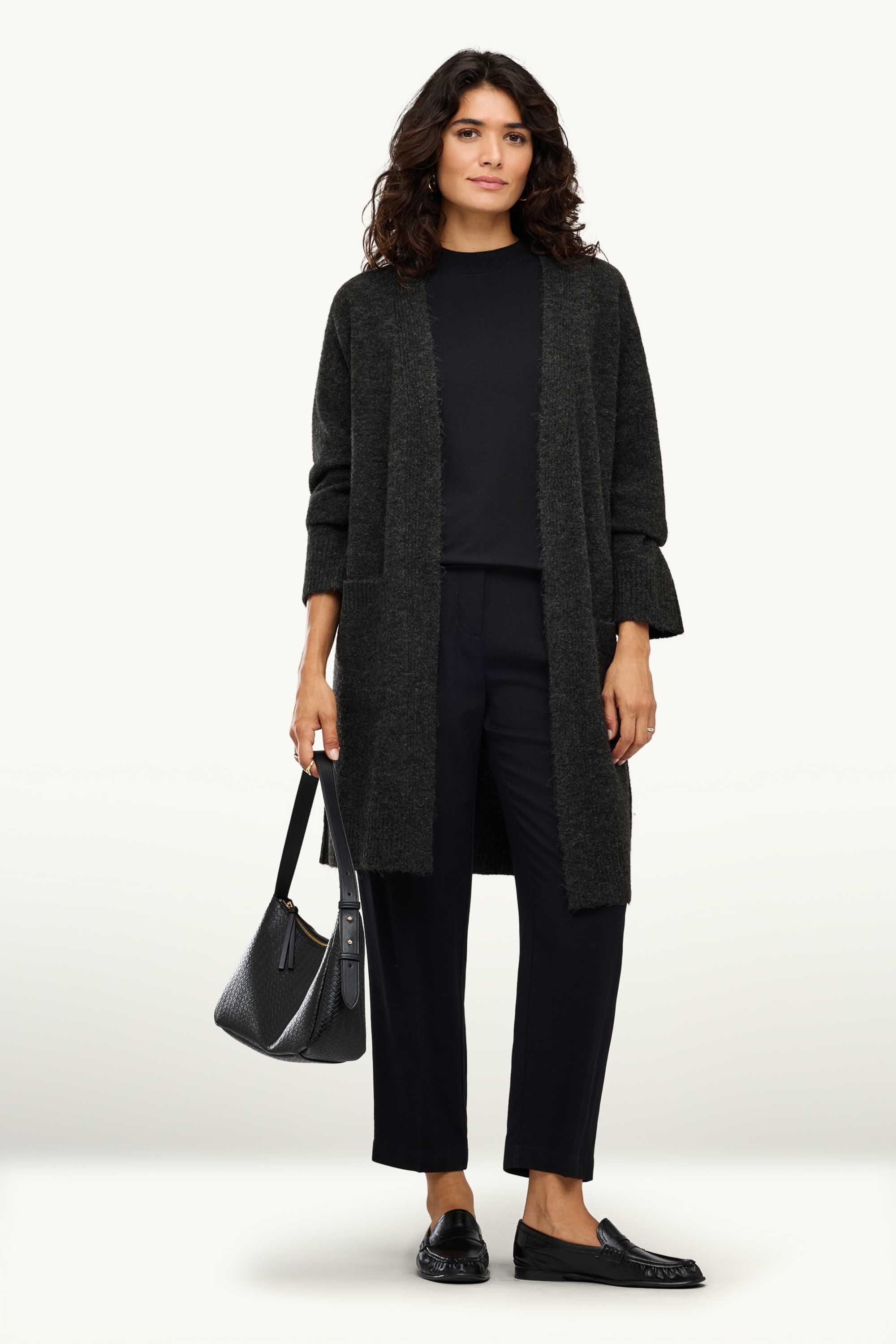 Long cardigan dark gray