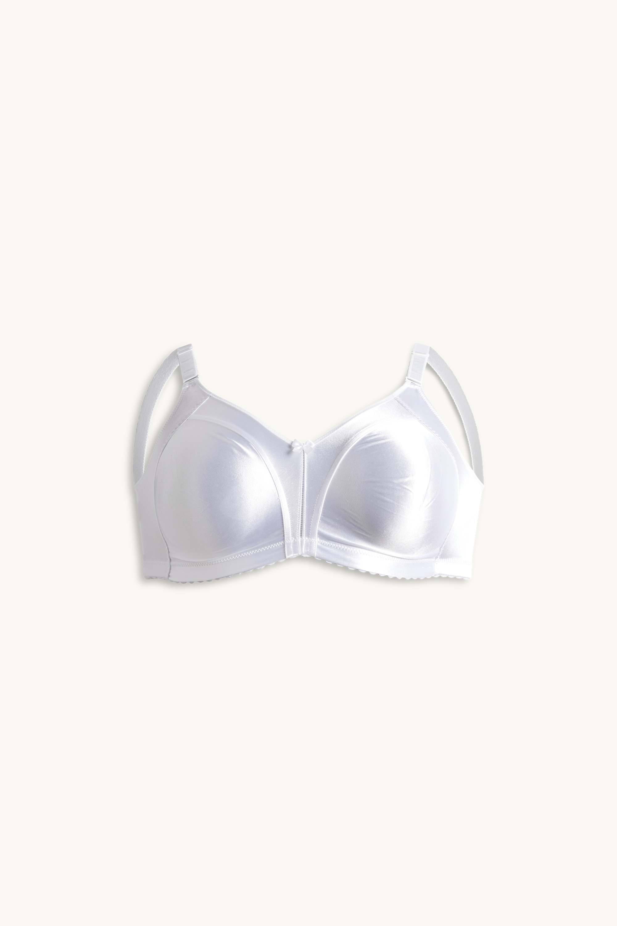 Non-wired minimiser bra - shiny white