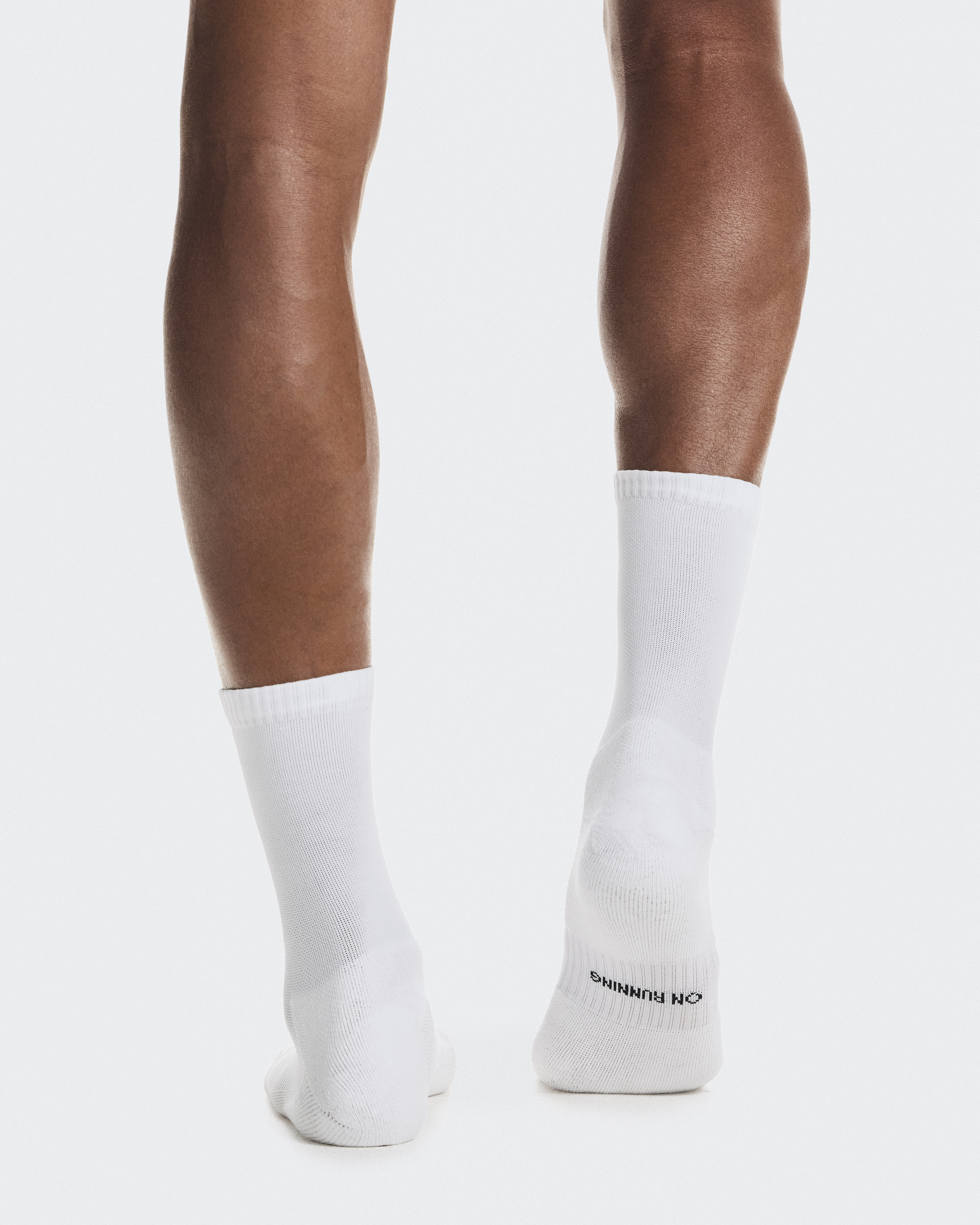 Core Run Sock High 2P - White