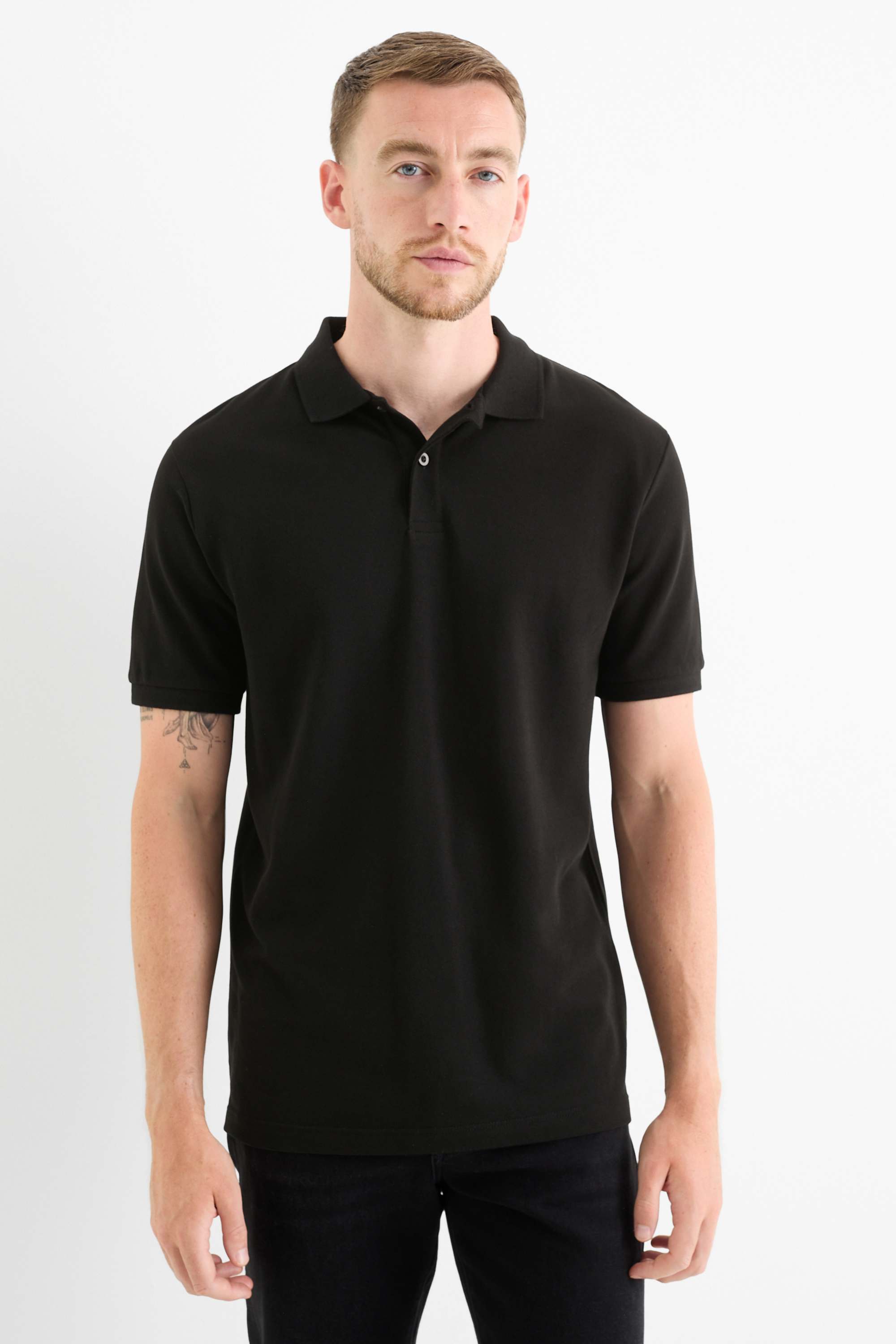 Polo shirt - regular fit black