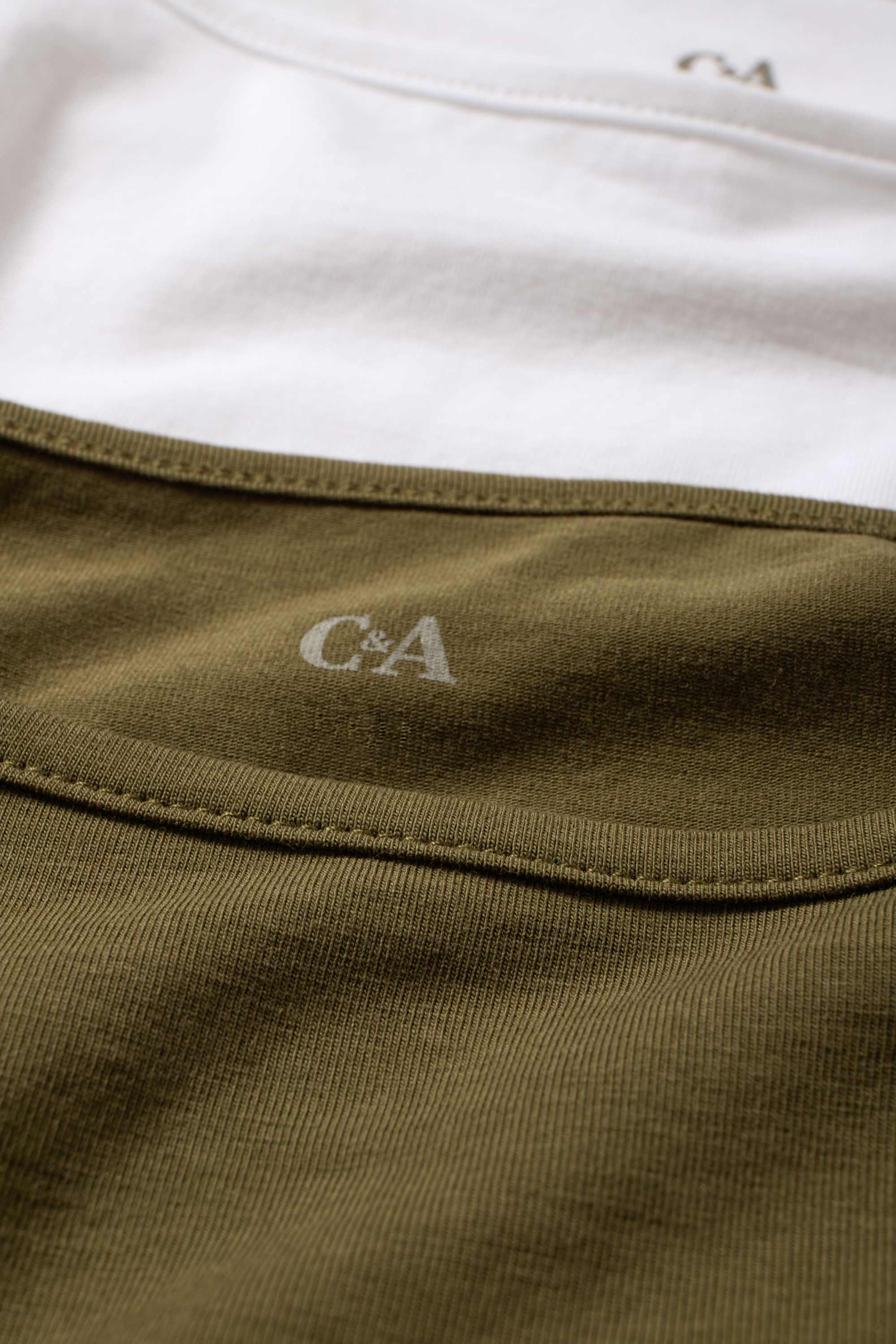 Multipack of 2 - top white / dark green