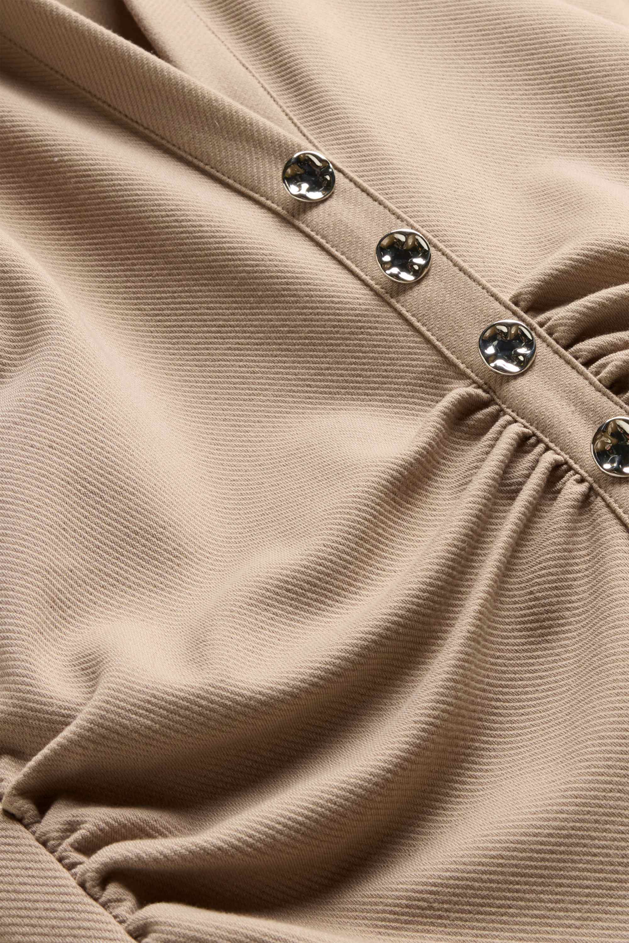 Bodycon dress - textured beige