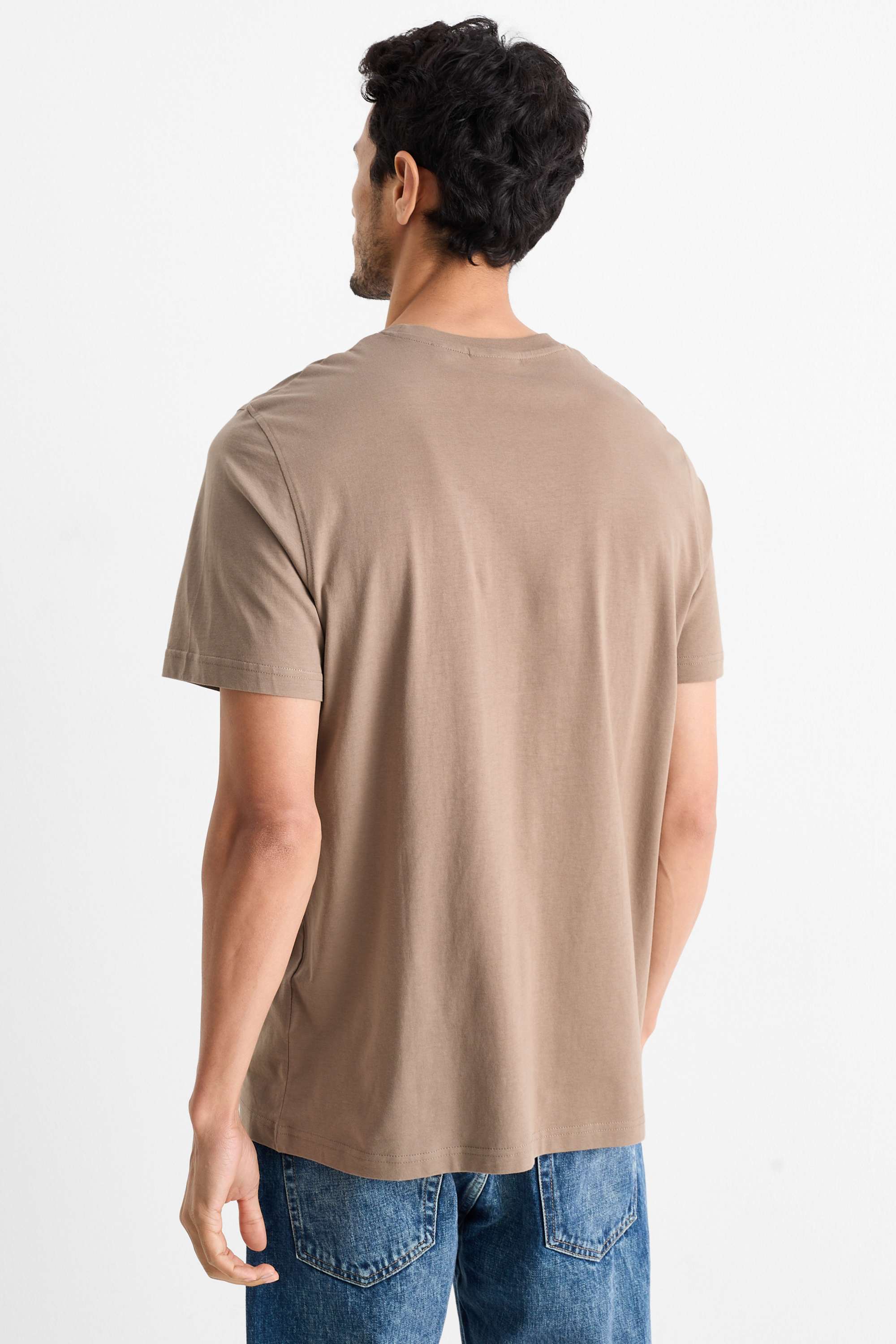 T-shirt - regular fit beige (5)