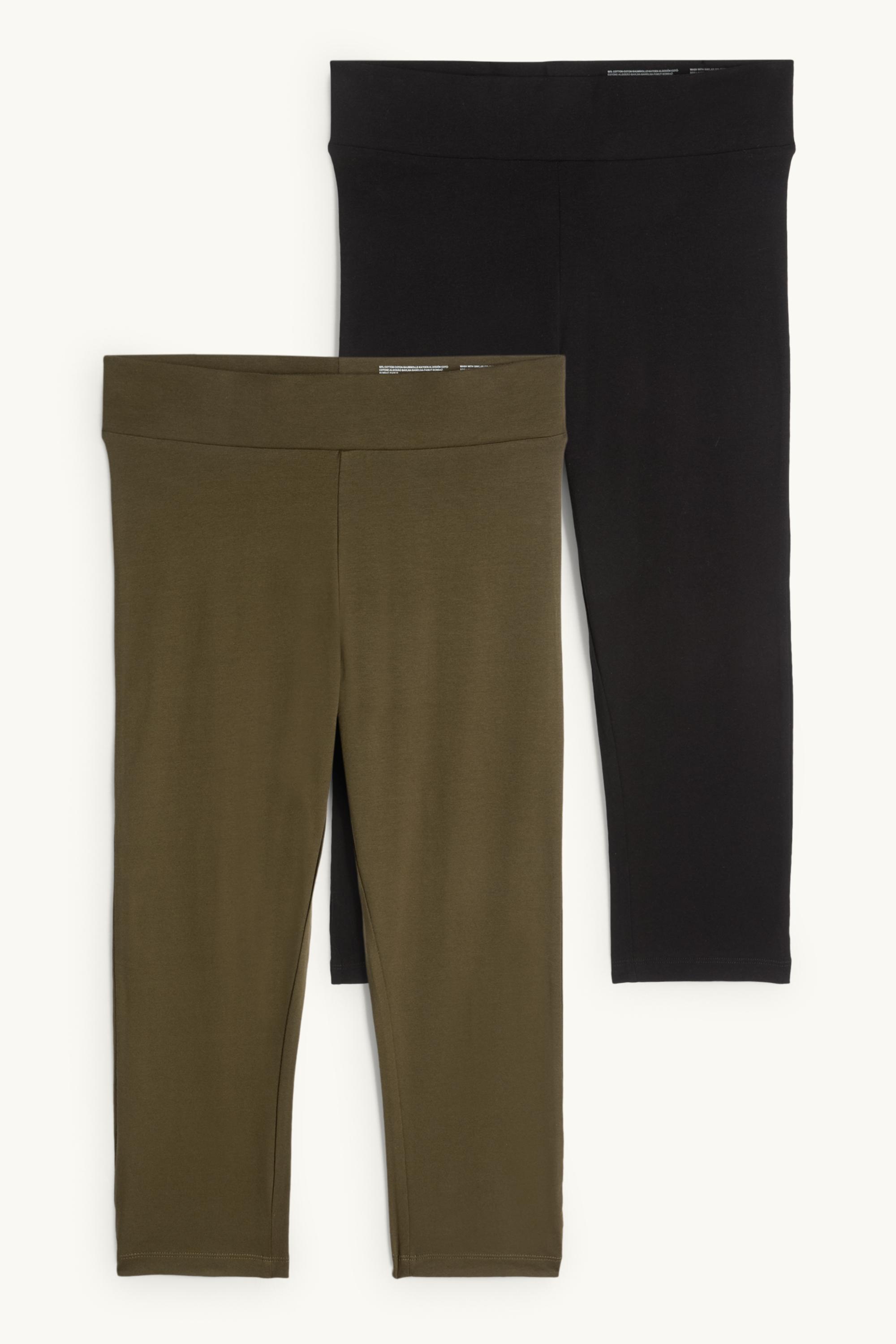 Multipack of 2 - capri leggings khaki