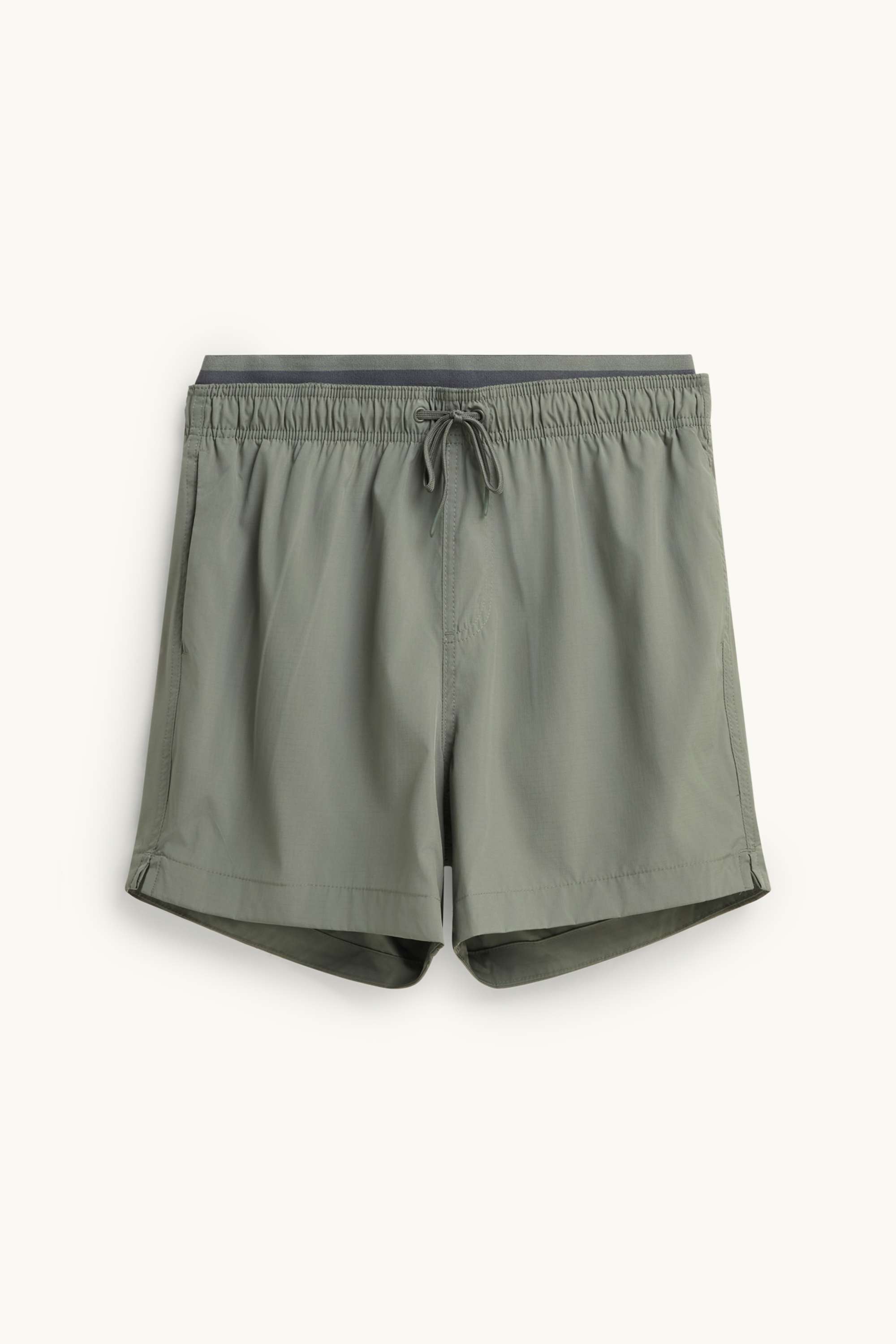 Swim shorts - 2-in-1 look dark green