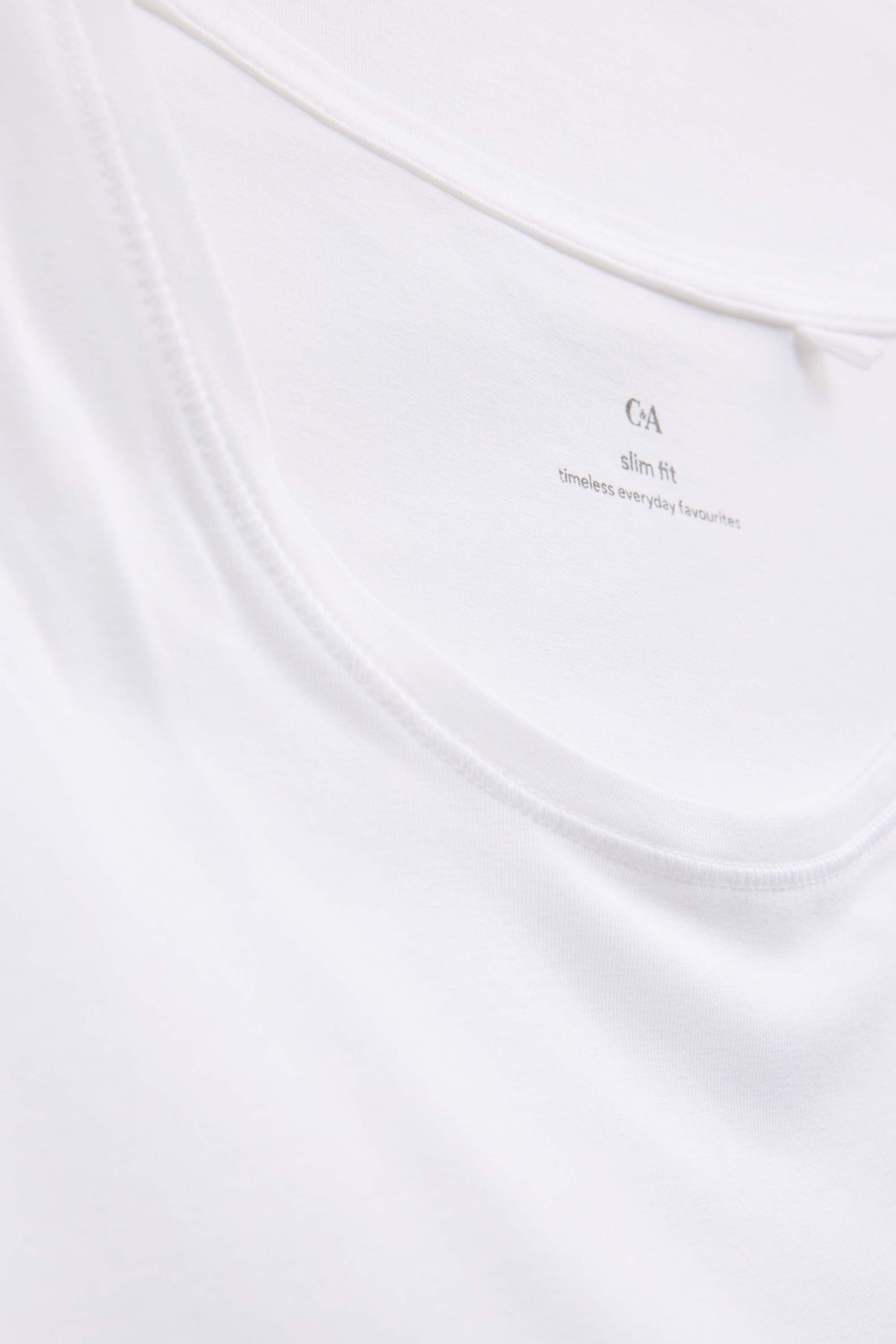 T-shirt - slim fit white