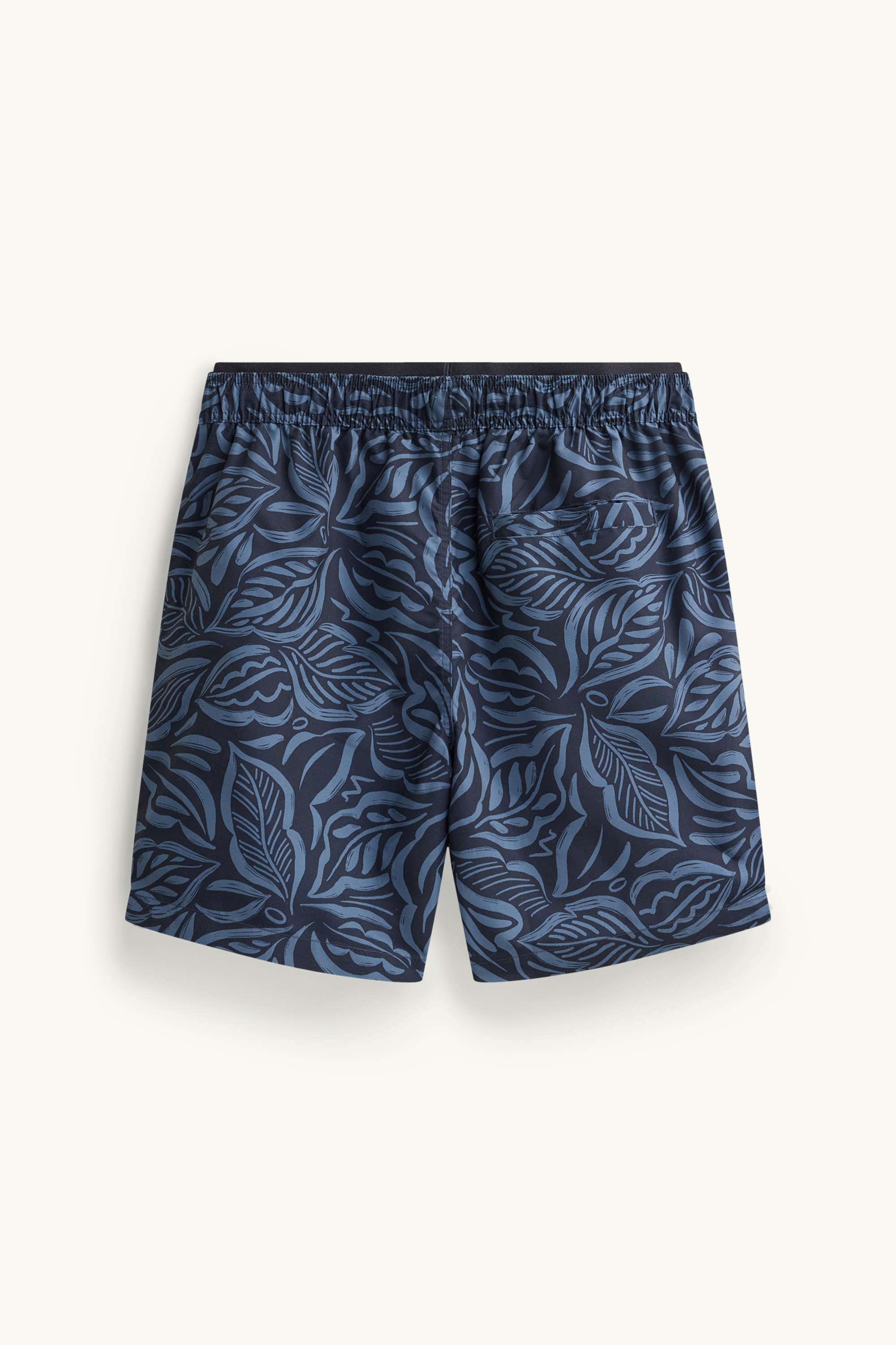 Swim shorts - patterned dark blue
