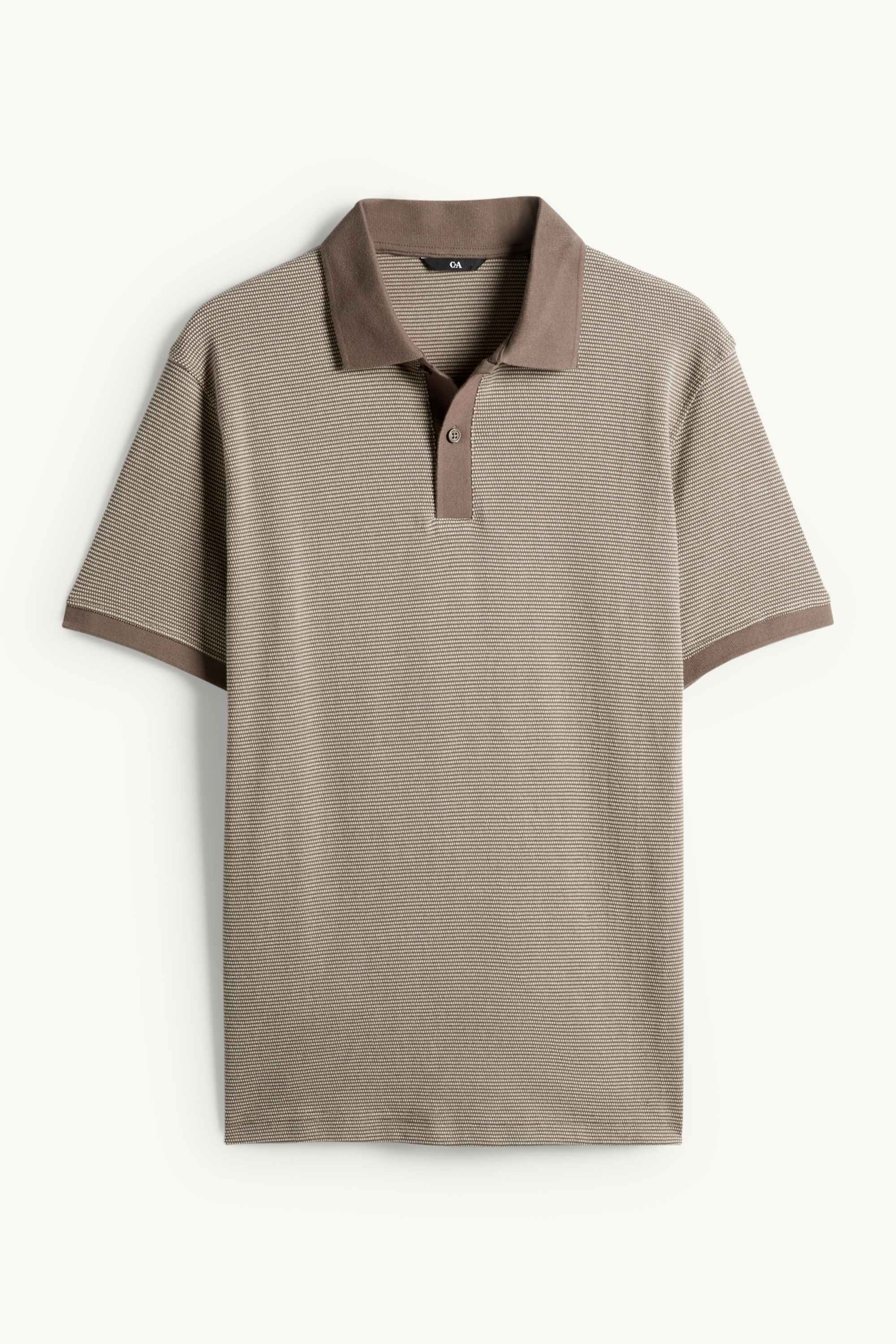 Polo shirt - regular fit - textured beige (5)