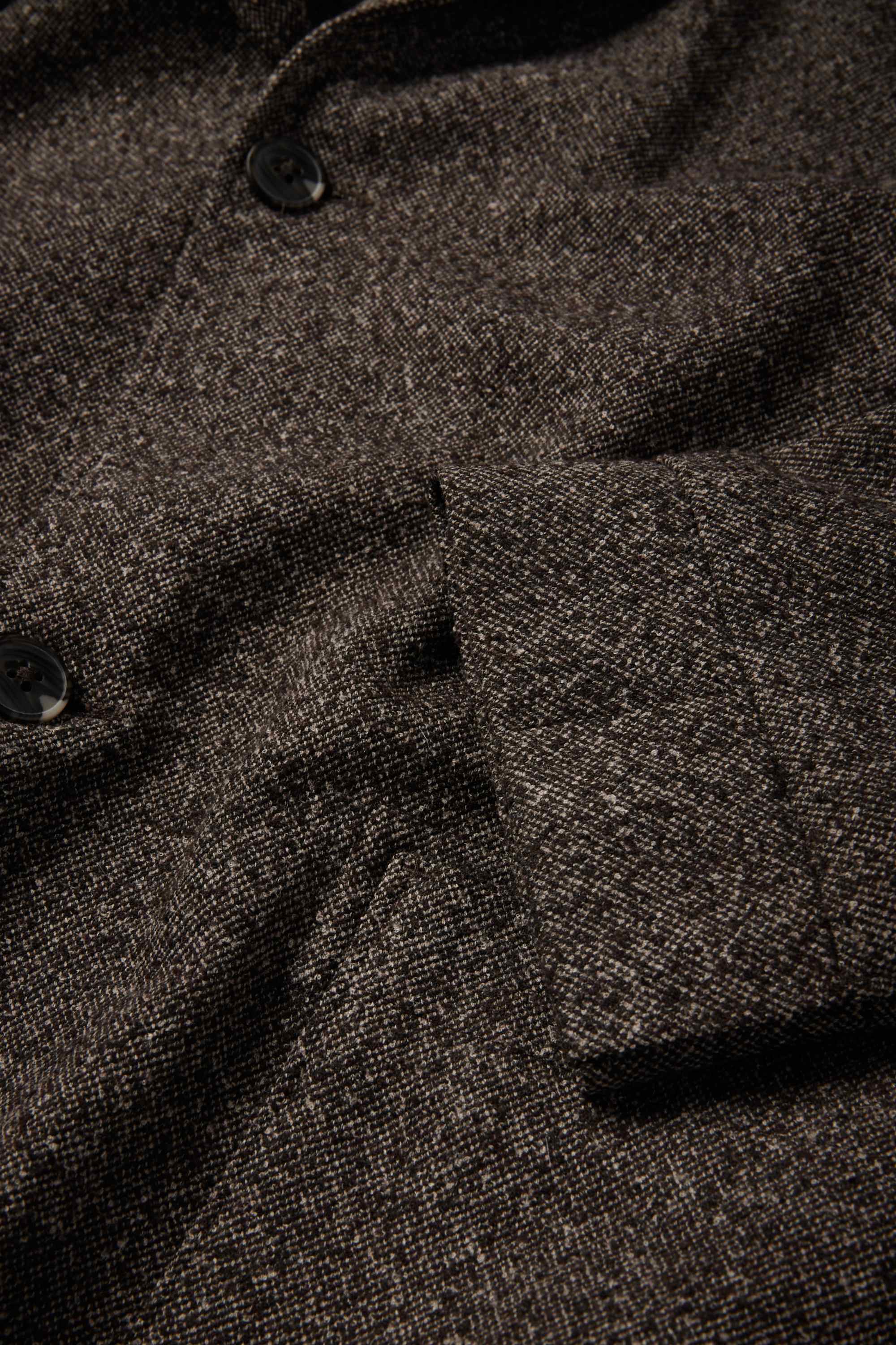 Mix & match tailored jacket - regular fit - stretch - textured brown