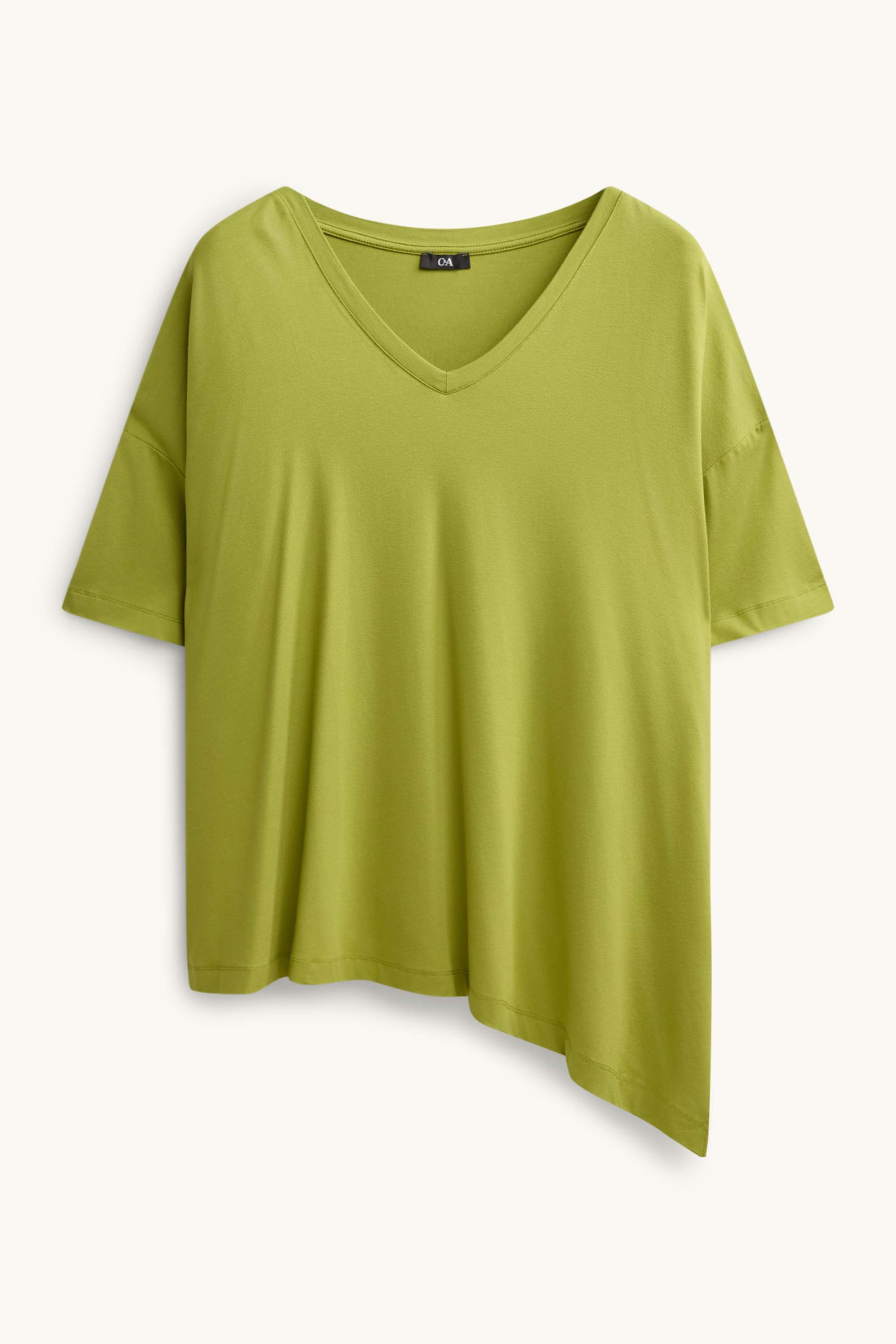 V-neck T-shirt - relaxed fit light green