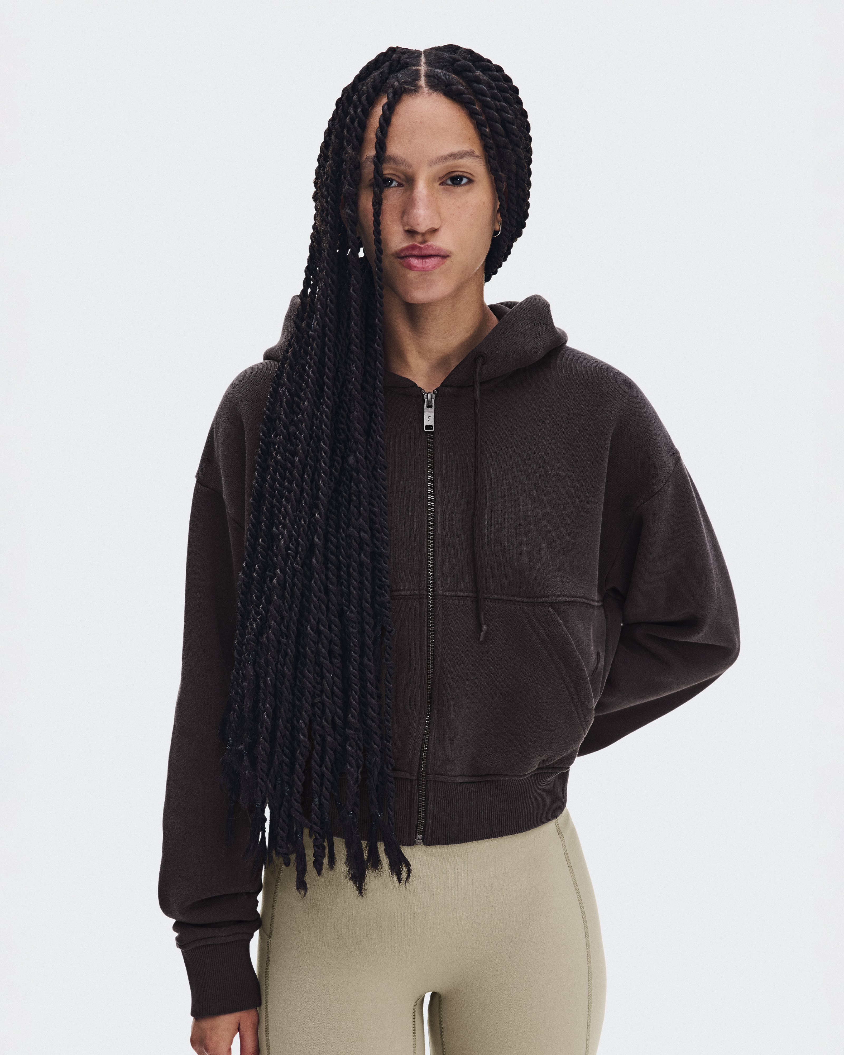 Club Collective Full Zip Hoodie FKA - Espresso