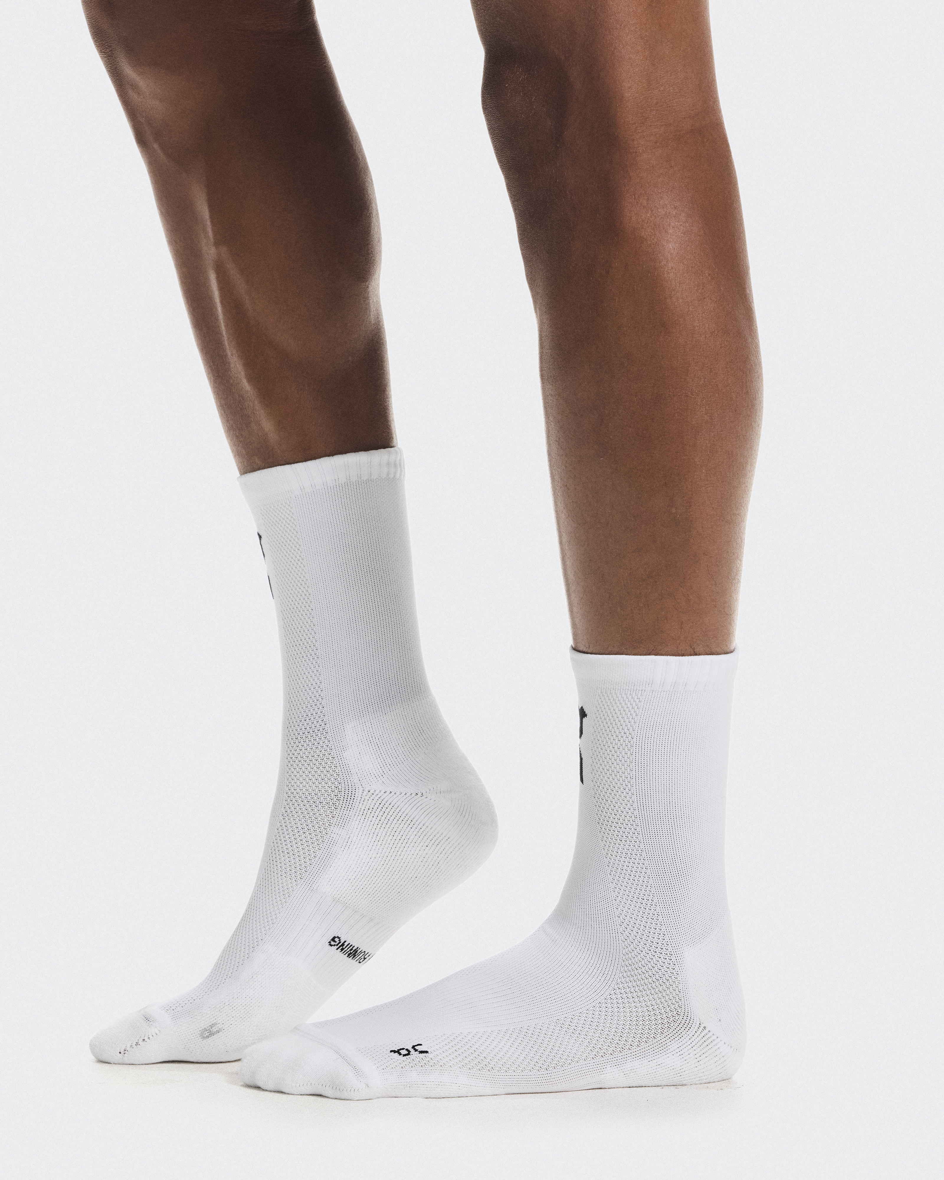 Core Run Sock High 2P - White