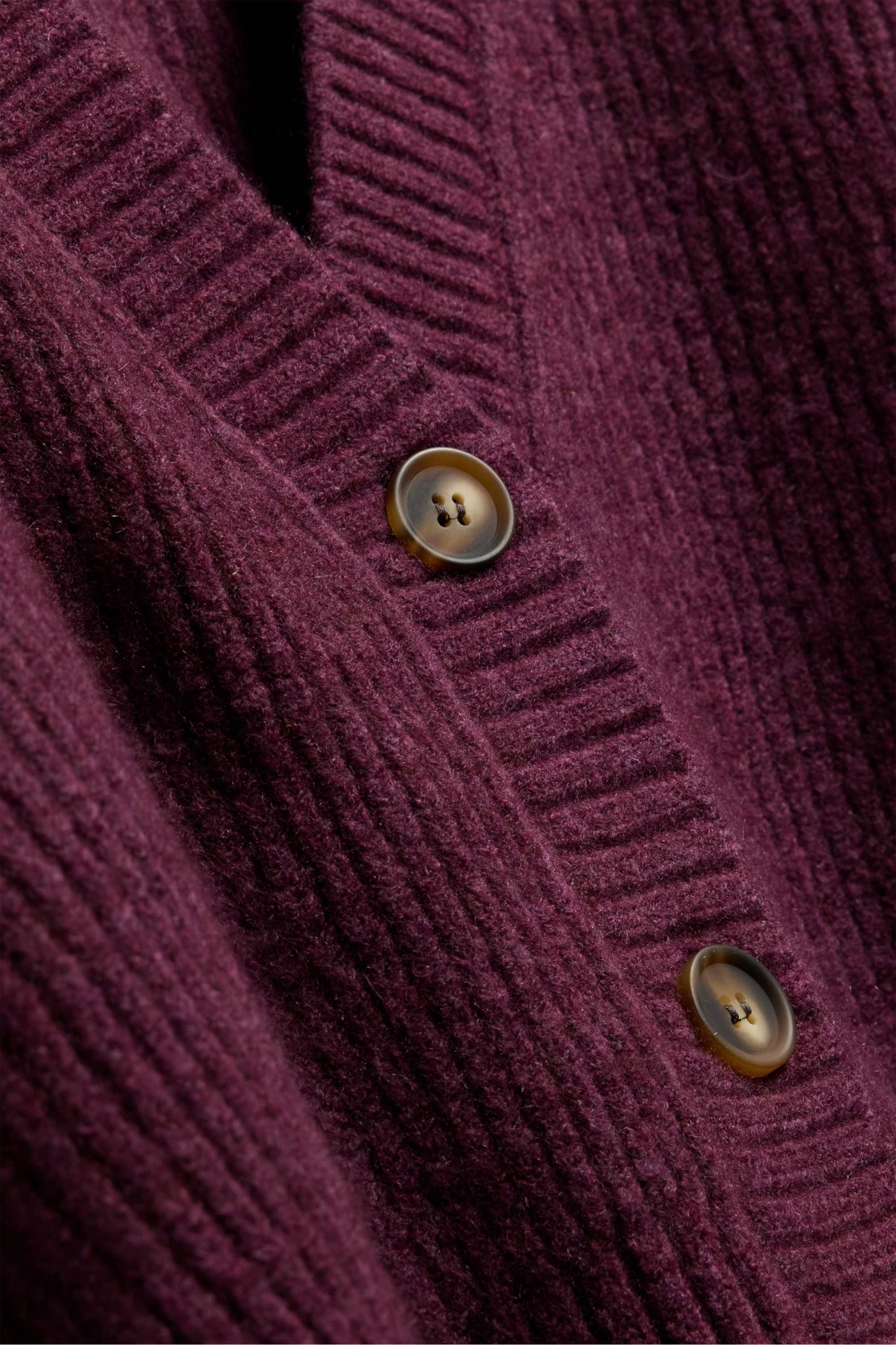 Cardigan - ribbed purple