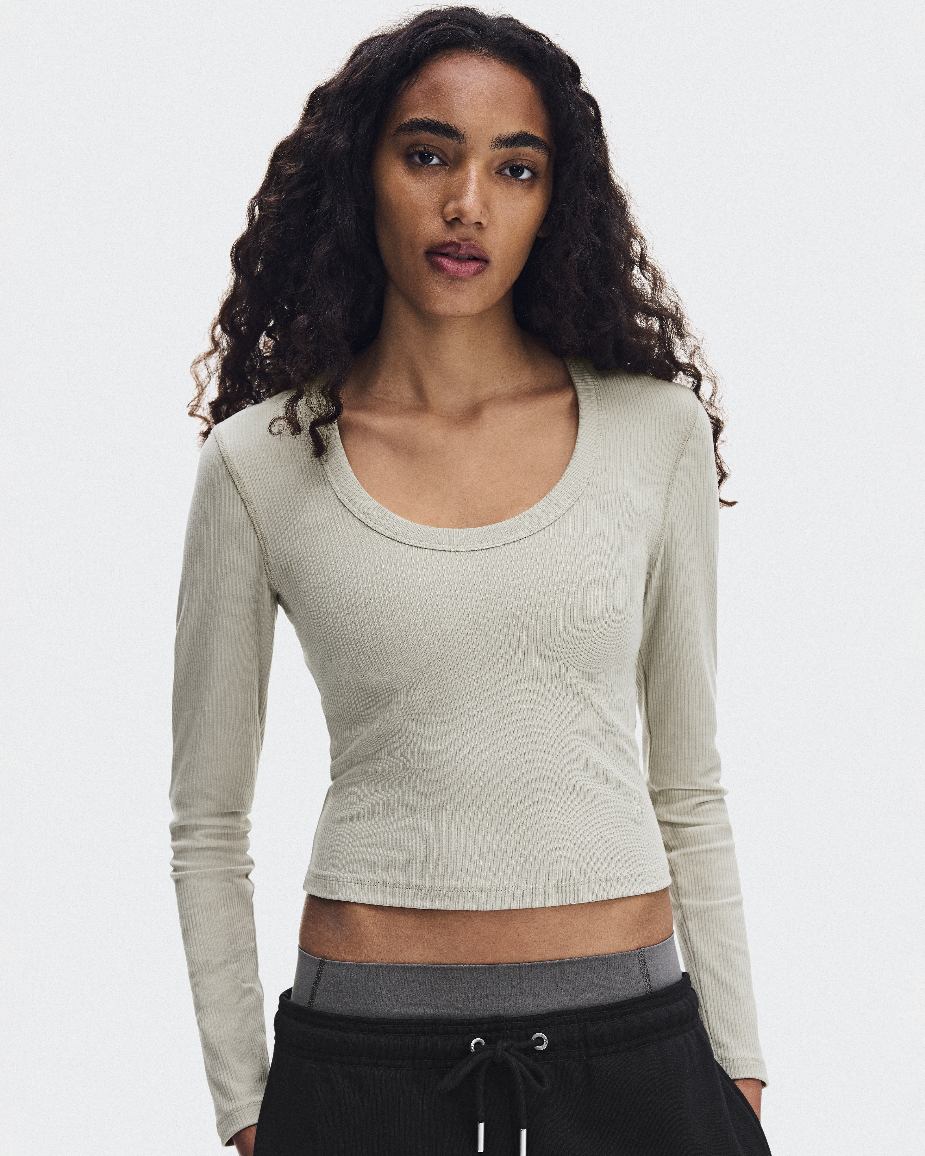 All-Day Ribbed Long-T - Brume