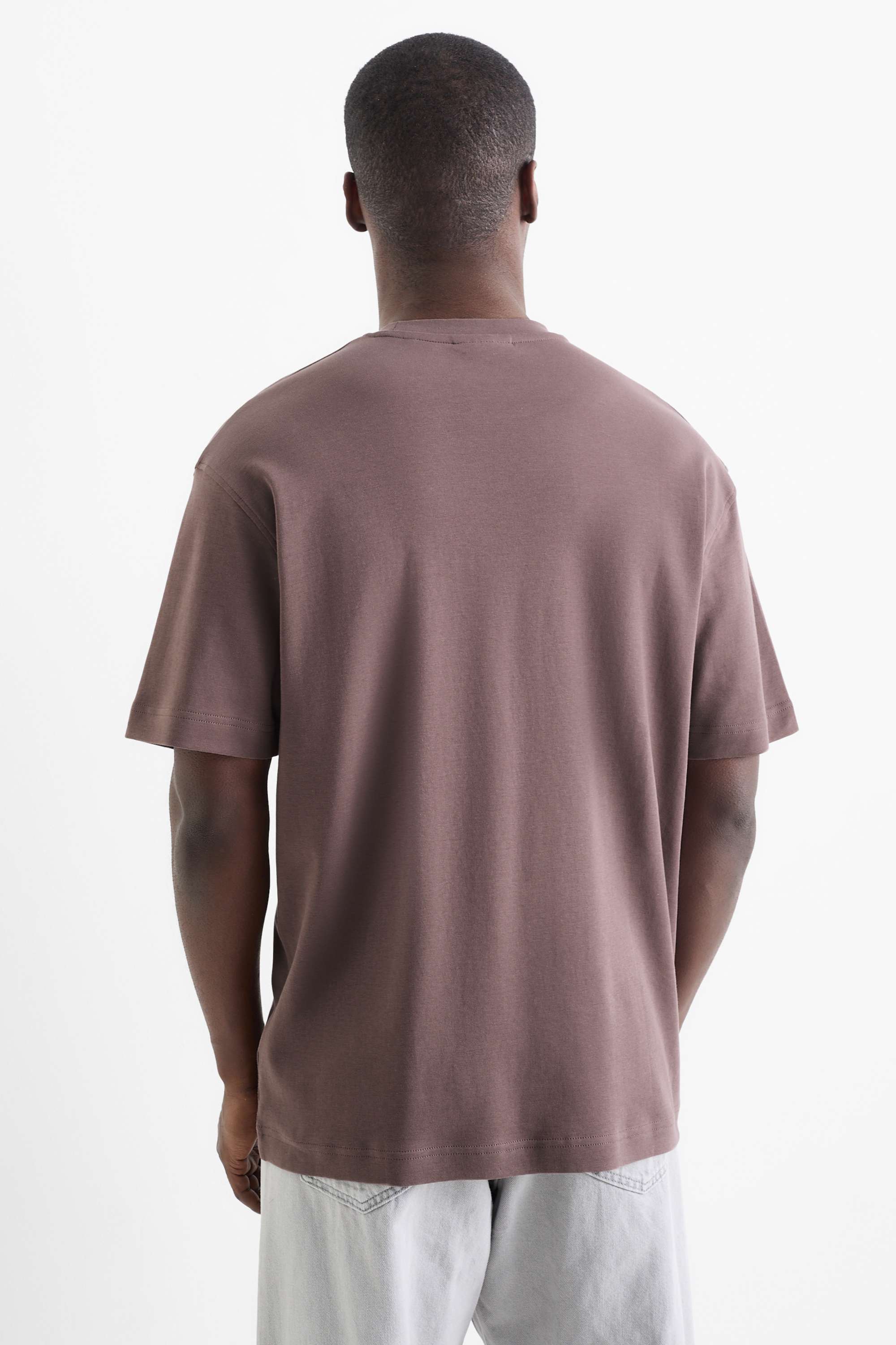 T-shirt - relaxed fit brown (14)