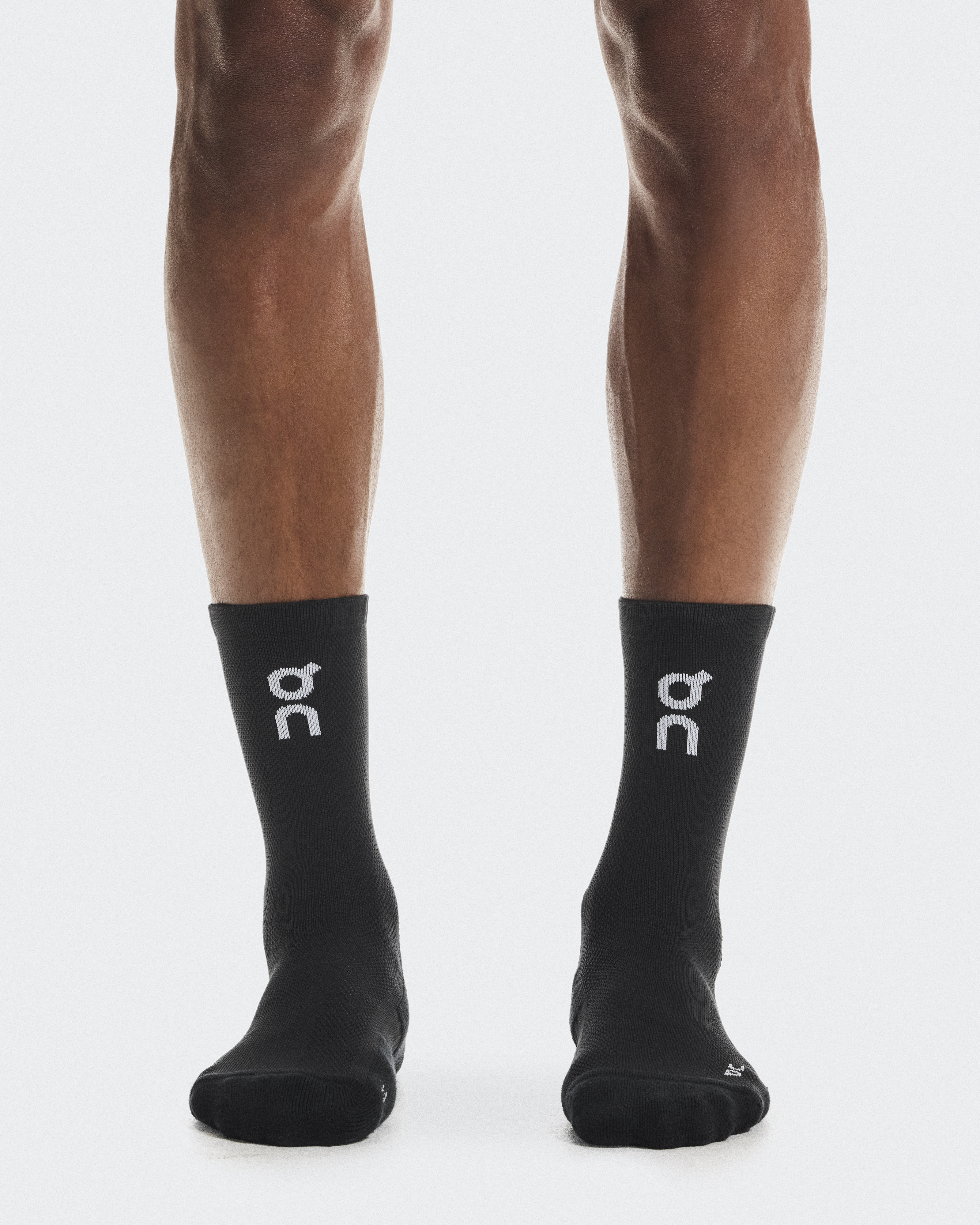 Core Run Sock High 2P - Black