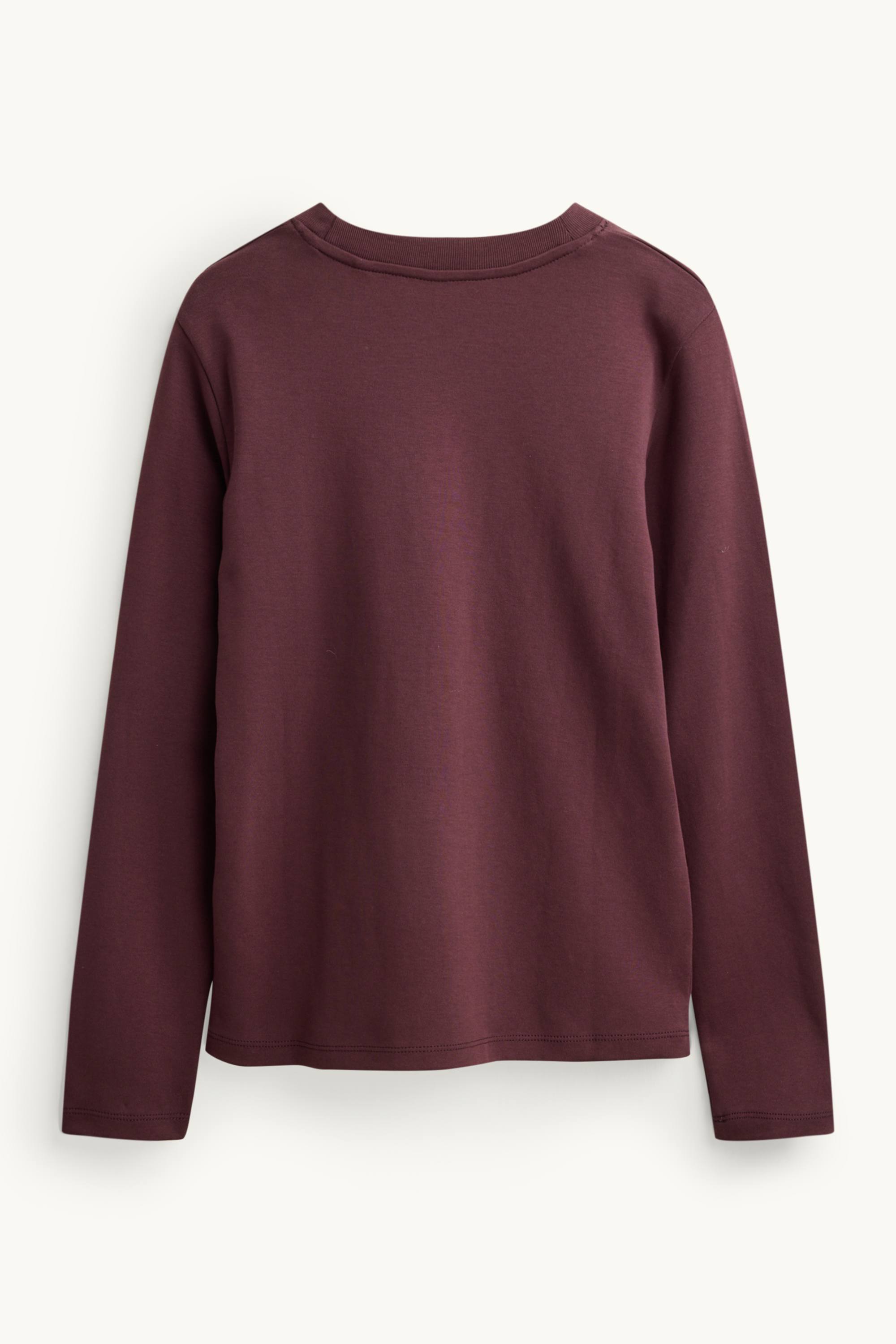Long sleeve top- regular fit bordeaux
