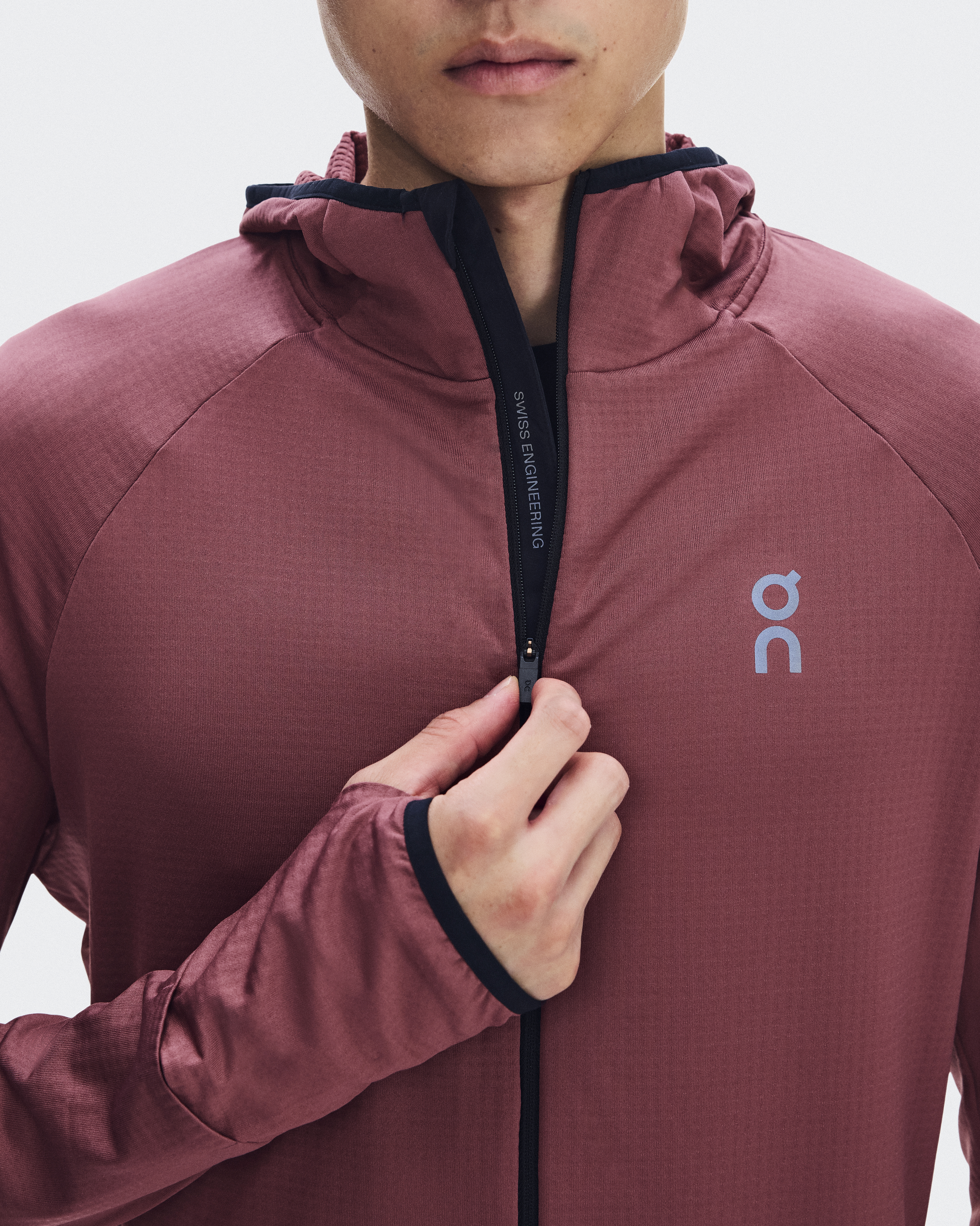 Climate Zip Hoodie - Barberry