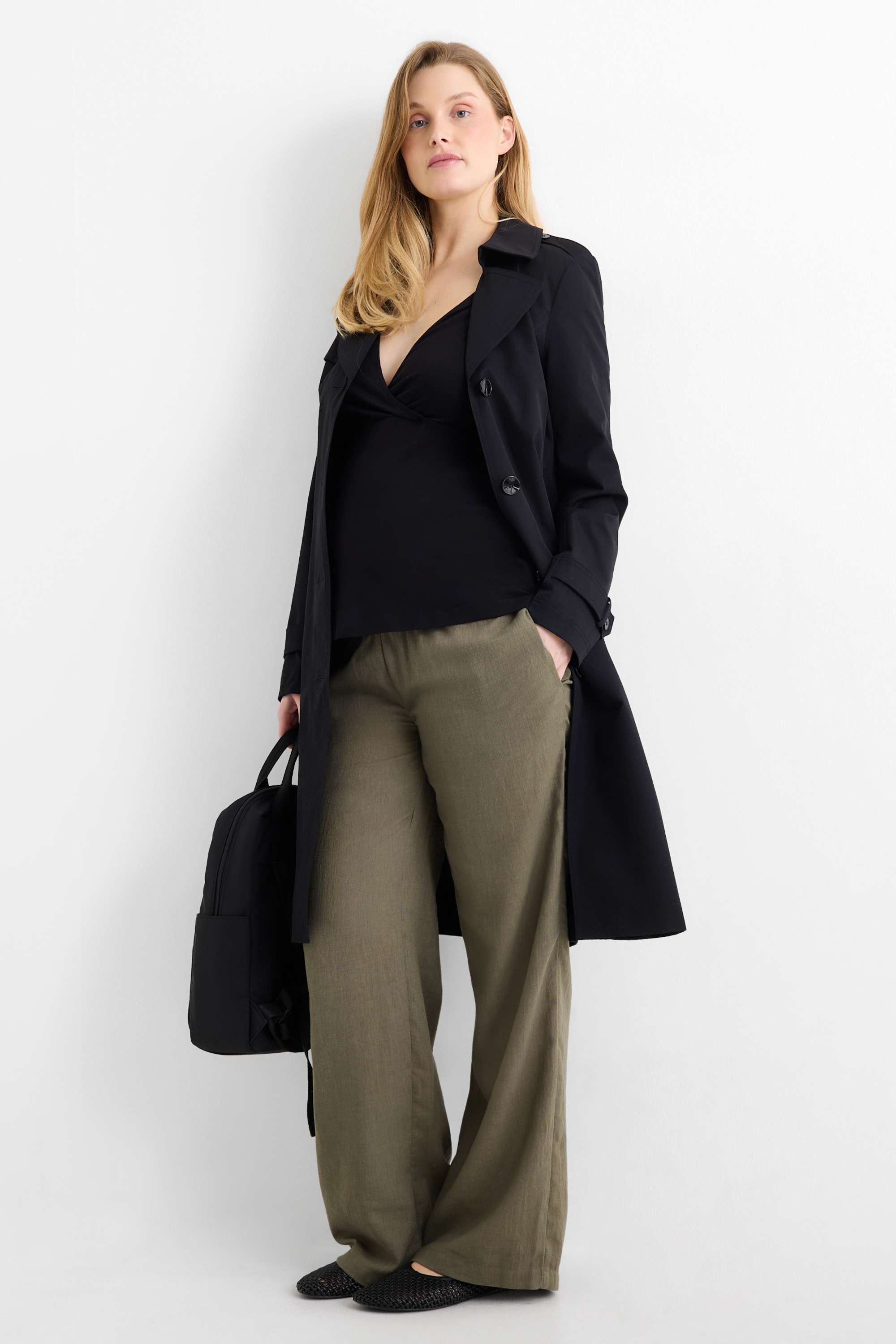 Maternity trousers green