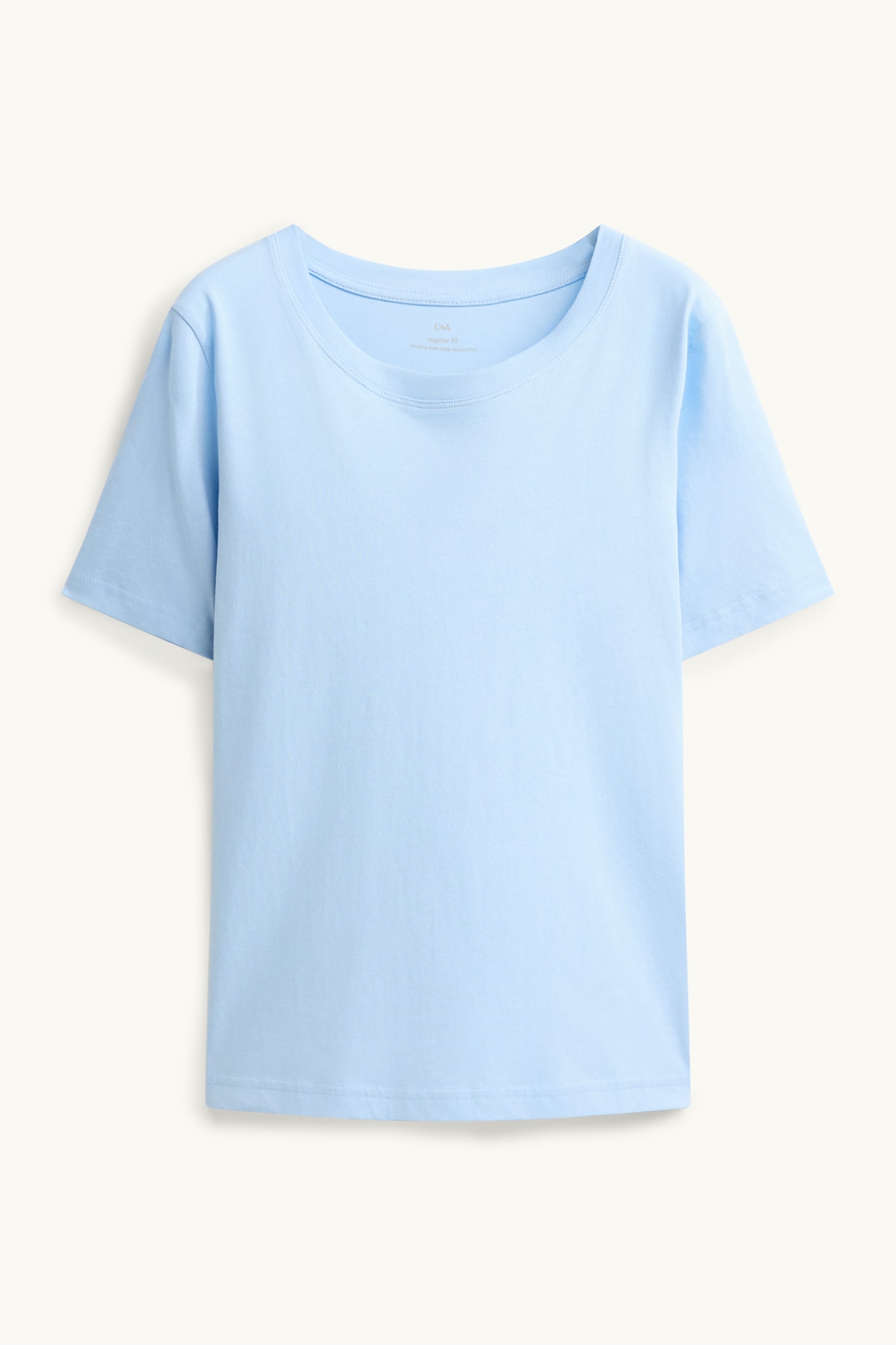 T-shirt - regular fit light blue