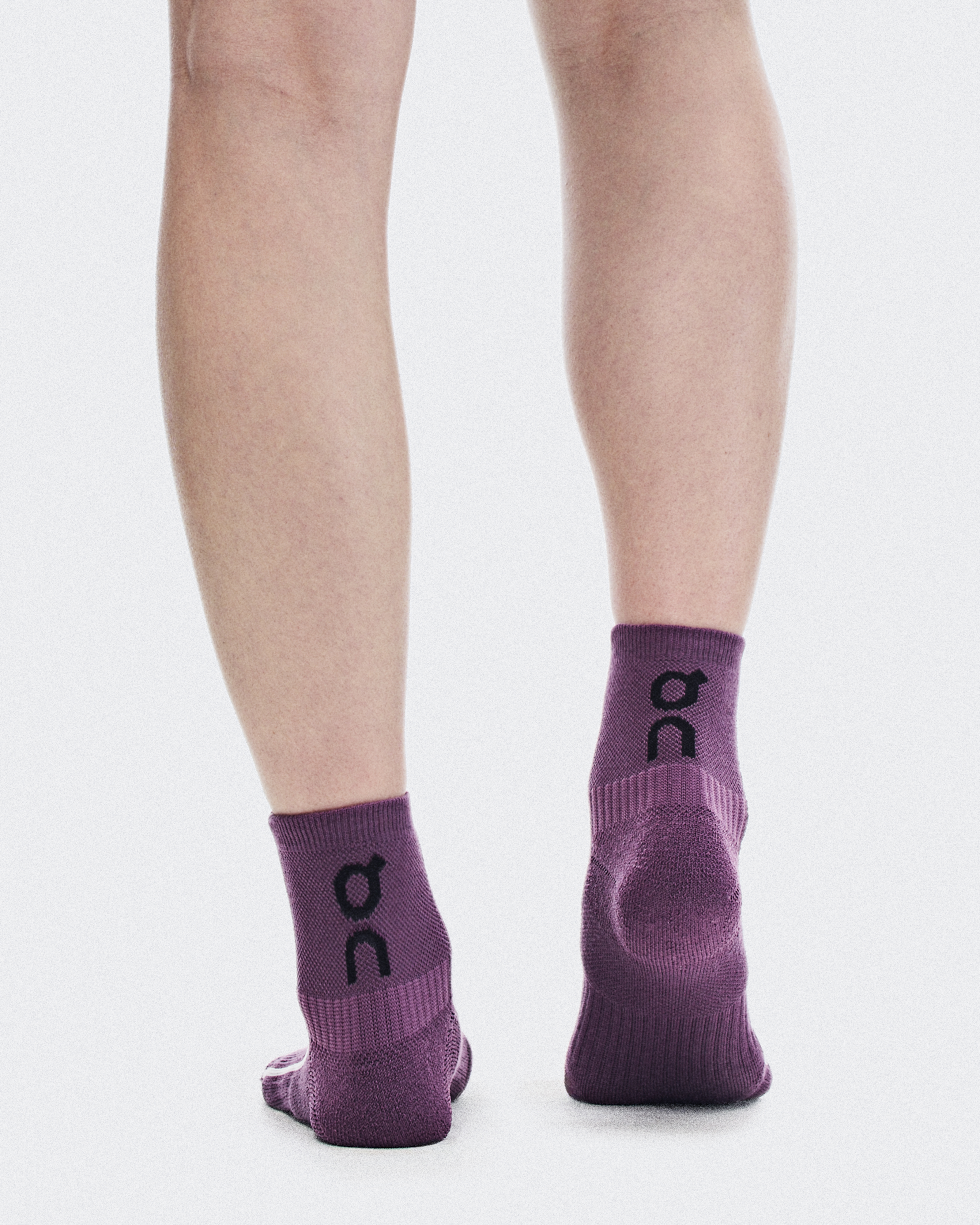 Court Sock Mid - Cassis | White