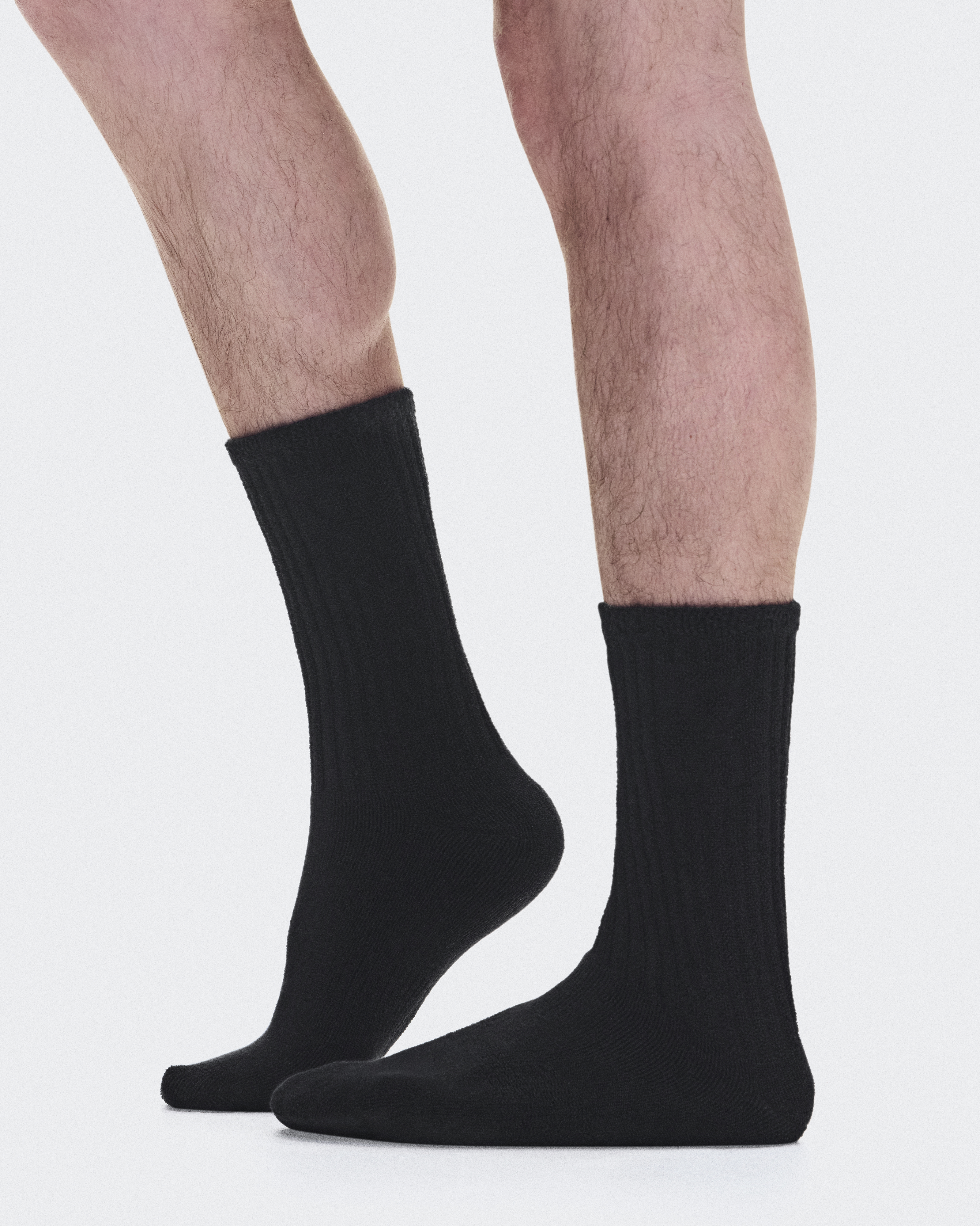 Terry Sock High - Black