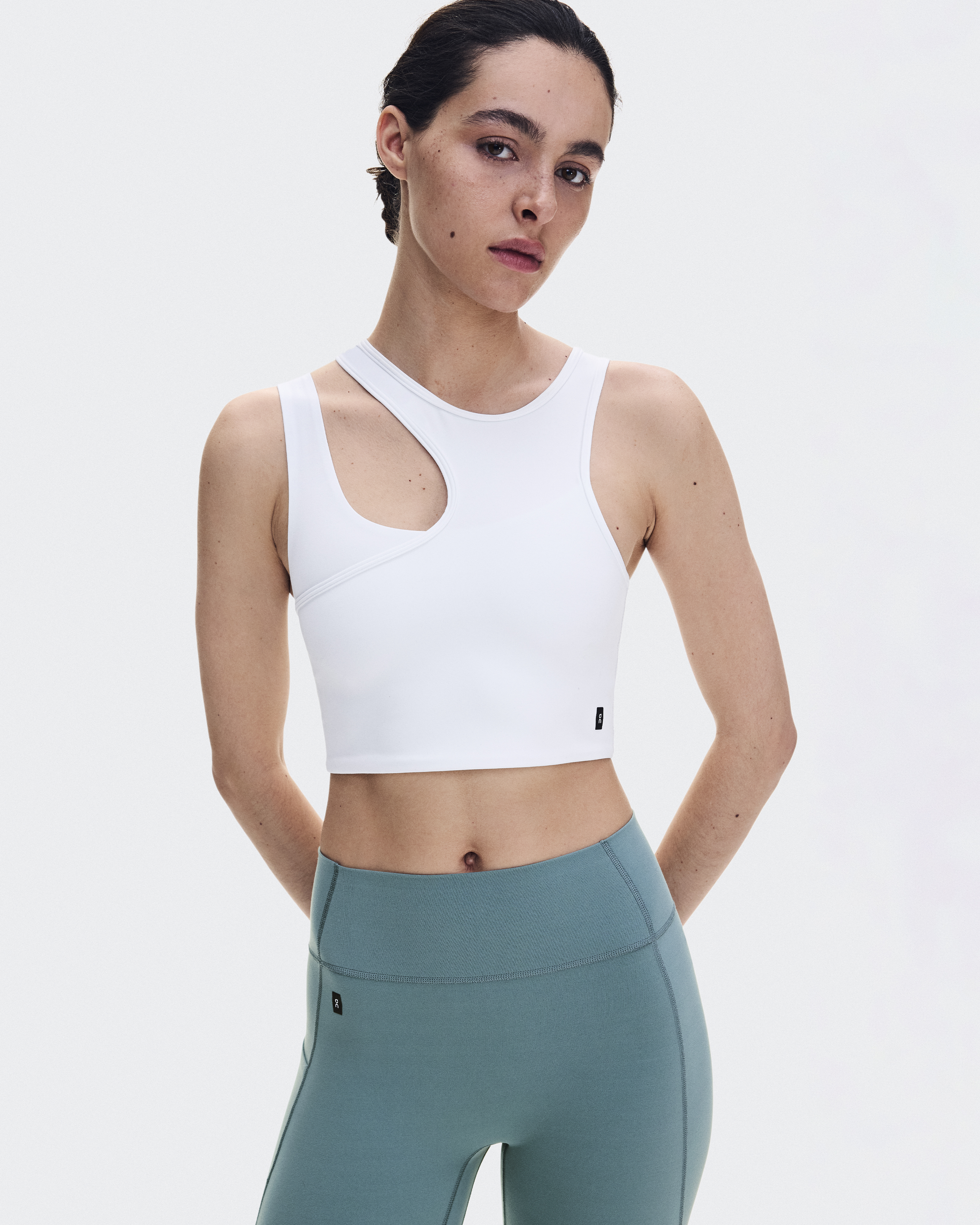 Studio Asymmetric Crop - White