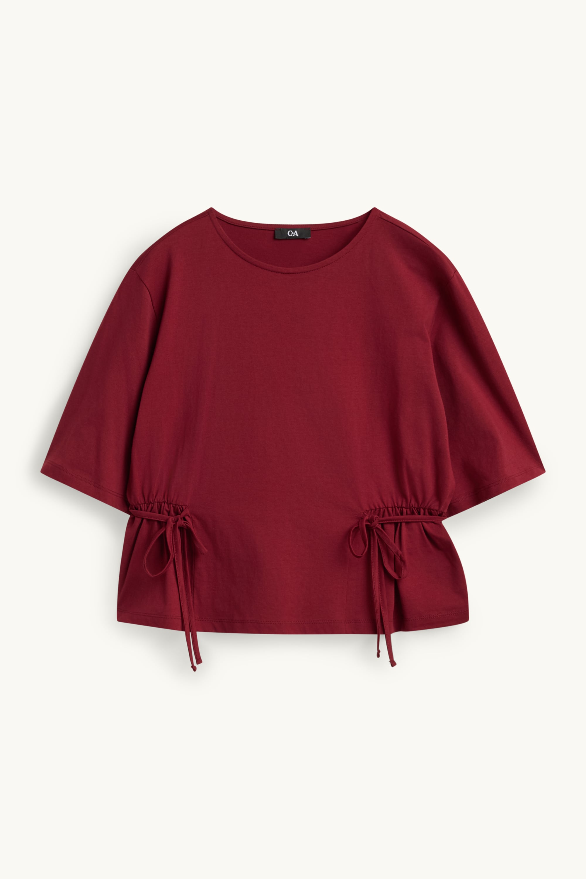 T-shirt - relaxed fit bordeaux