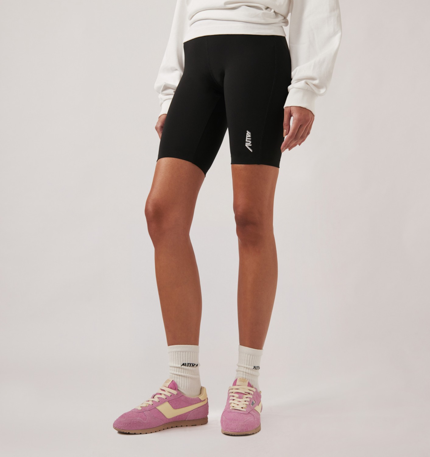 BIKER SHORTS WOMAN - WHITE