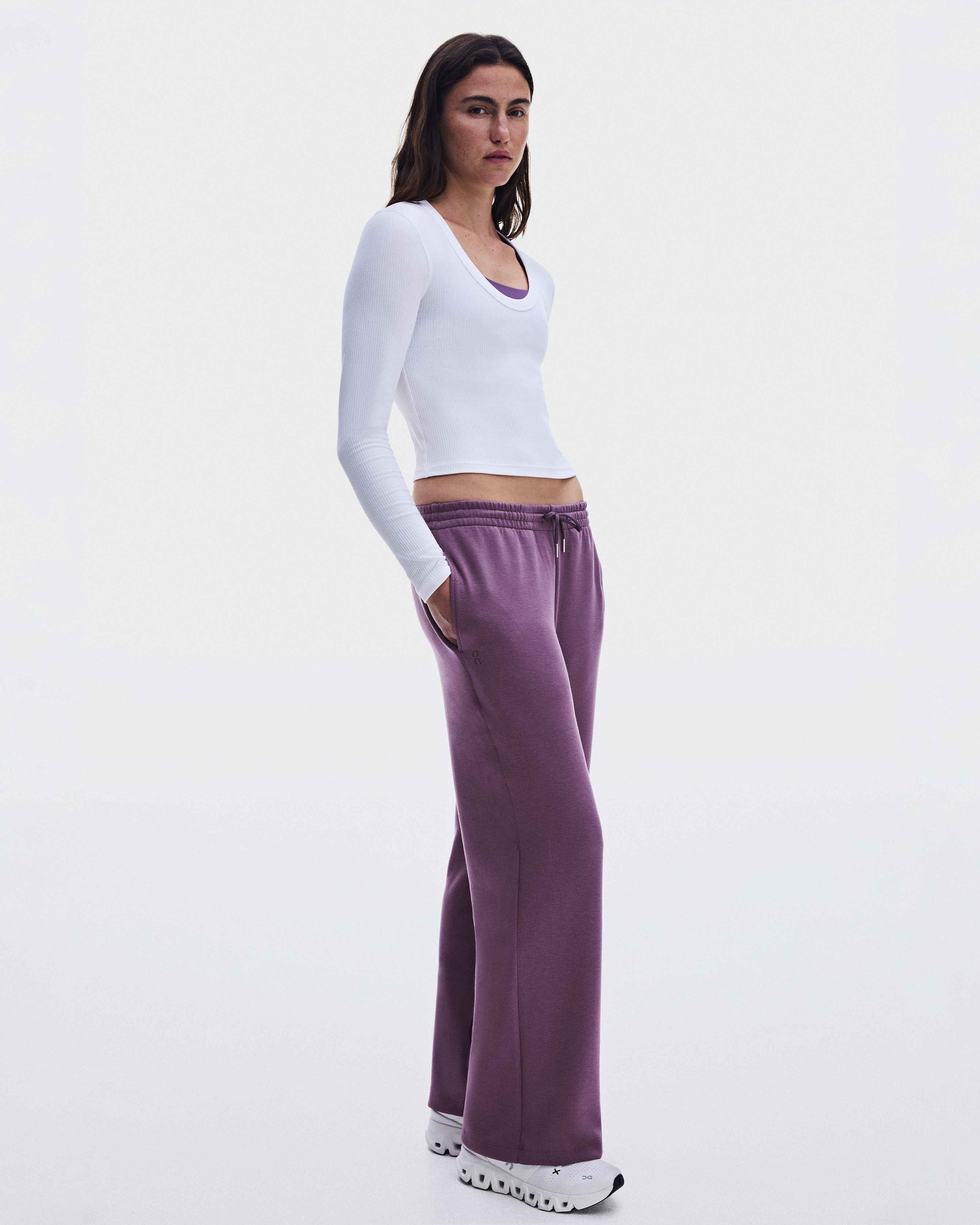 Studio Pants Wide - Cassis
