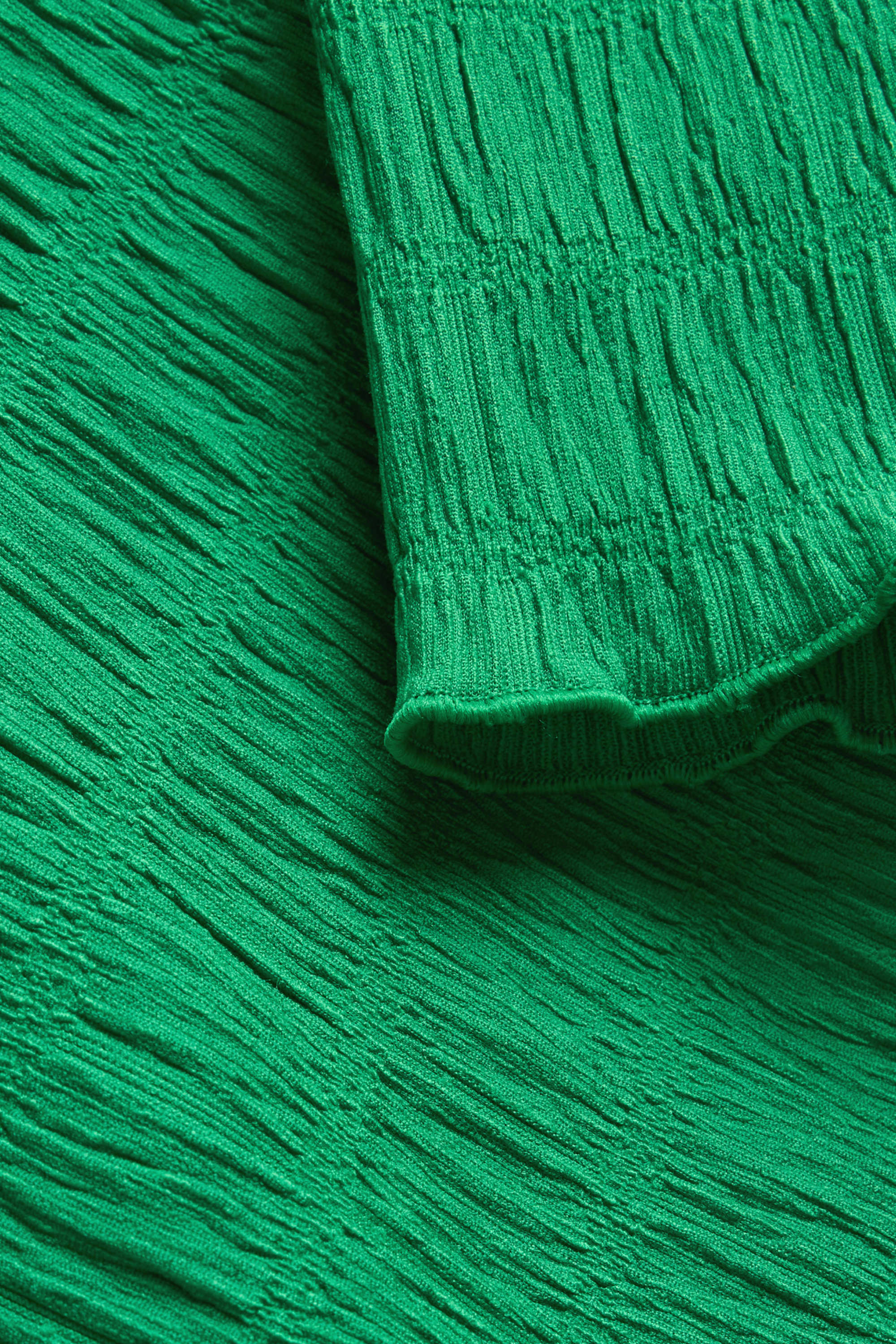 T-shirt - regular fit - smocked green