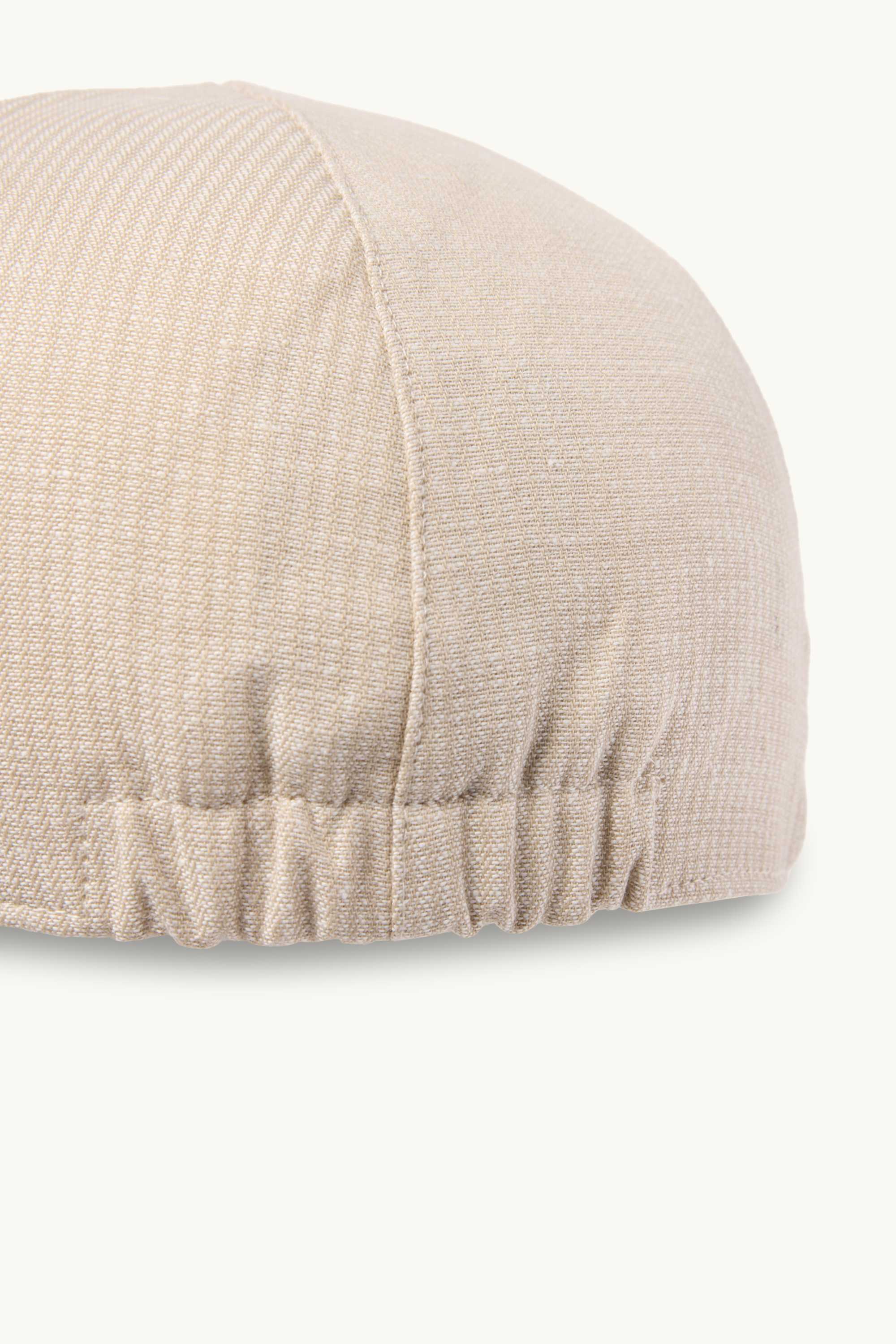 Flat cap - textured beige