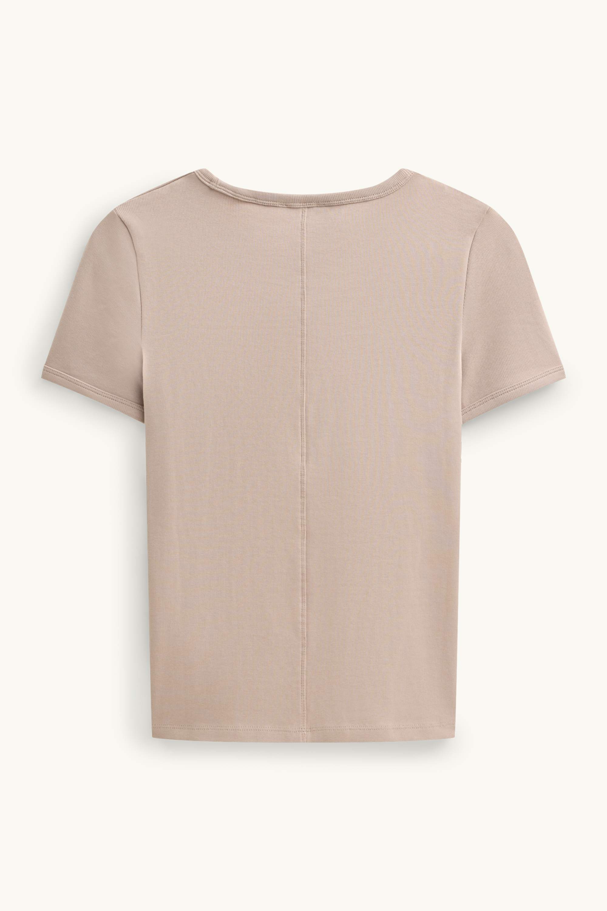 T-shirt - slim fit light brown
