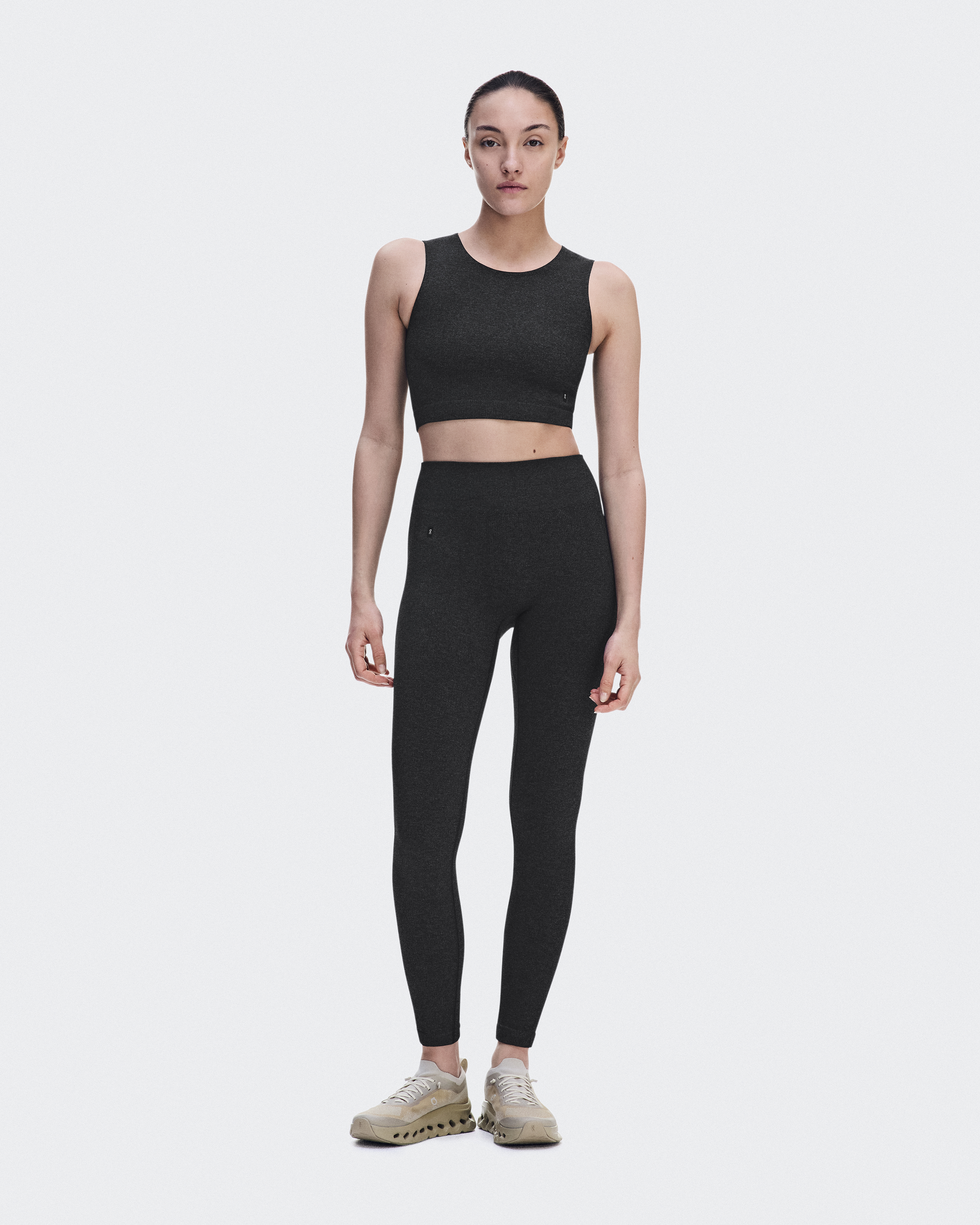 Studio Knit Crop - Ember Heather