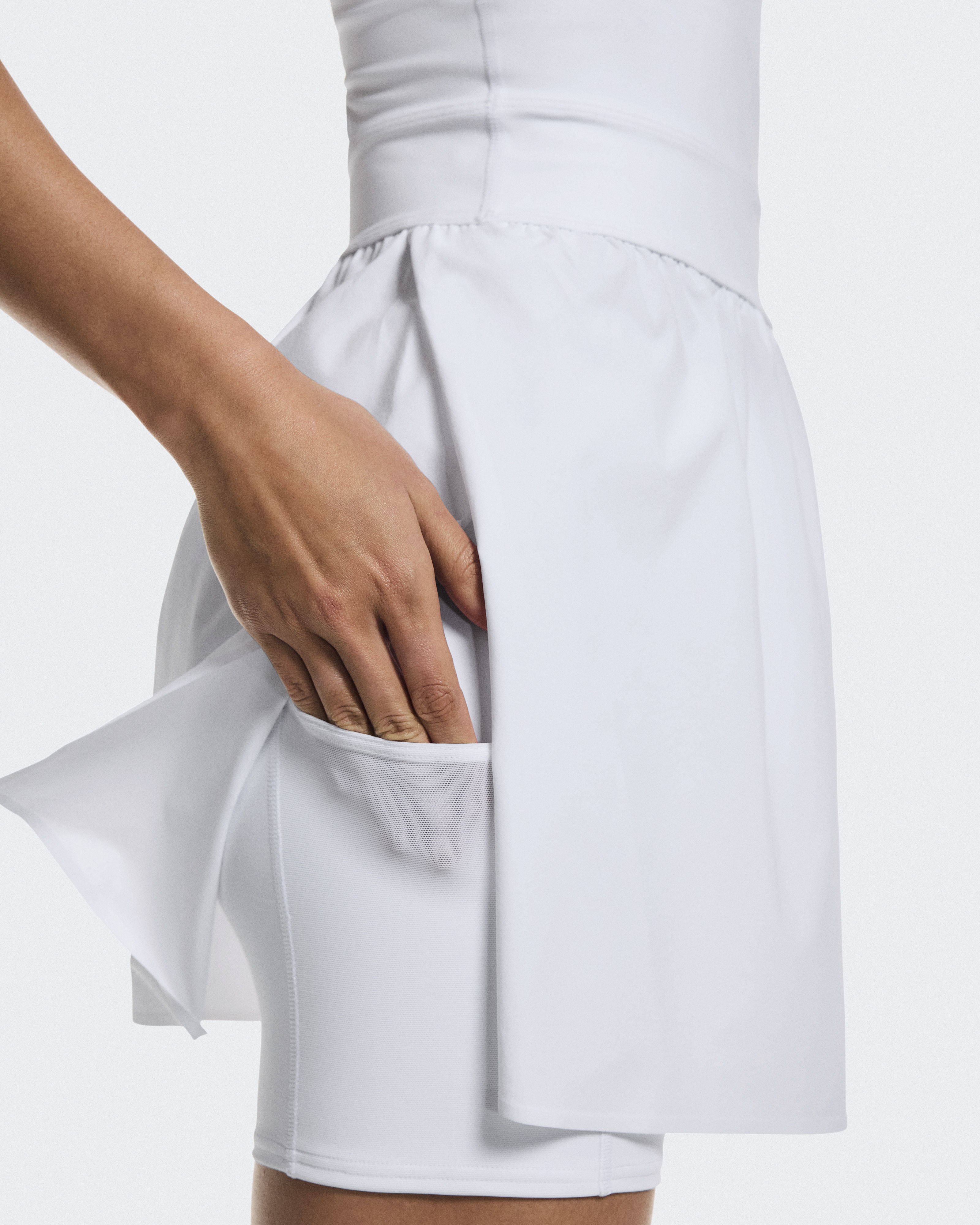Court Dress Split - White