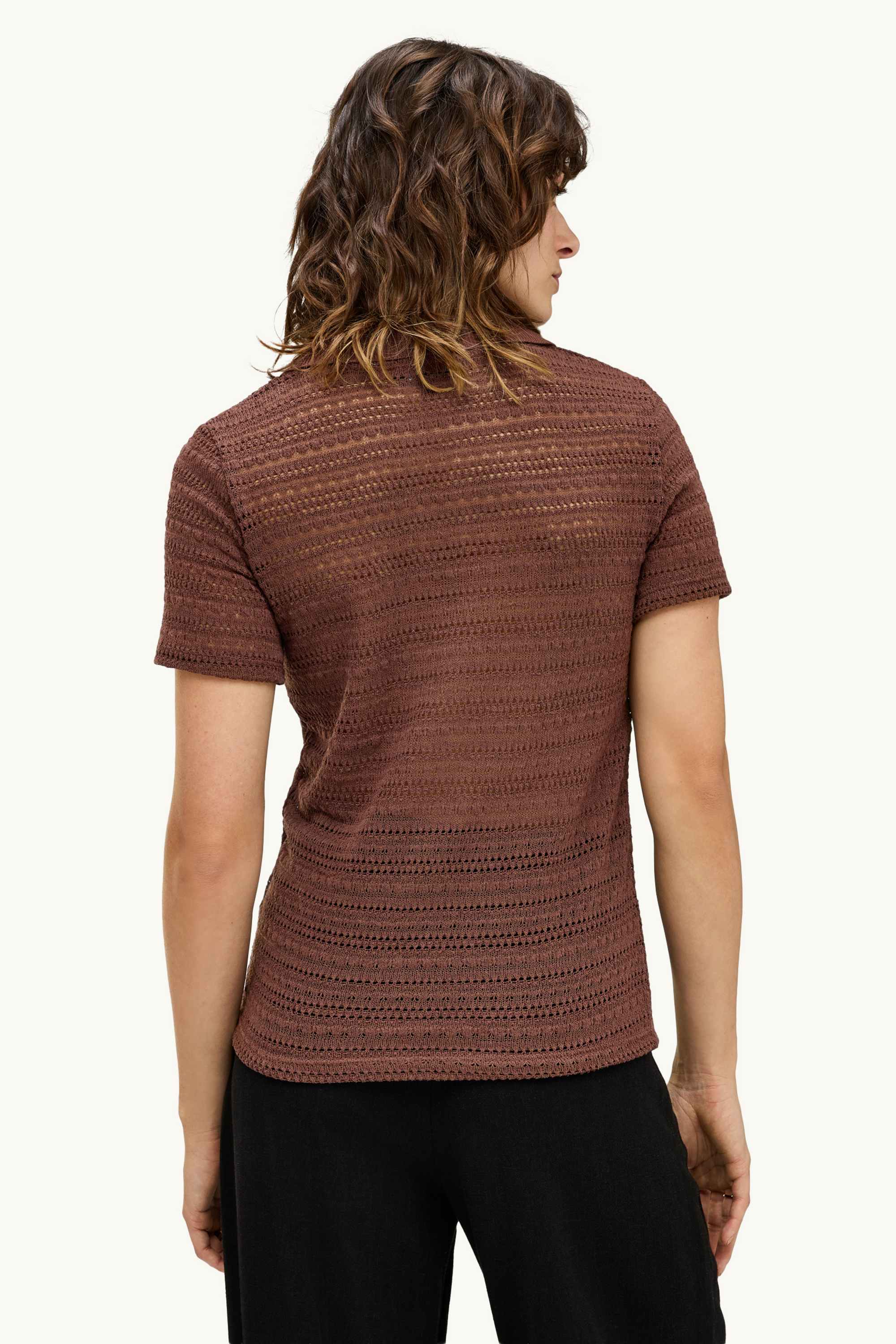 Polo shirt - regular fit brown