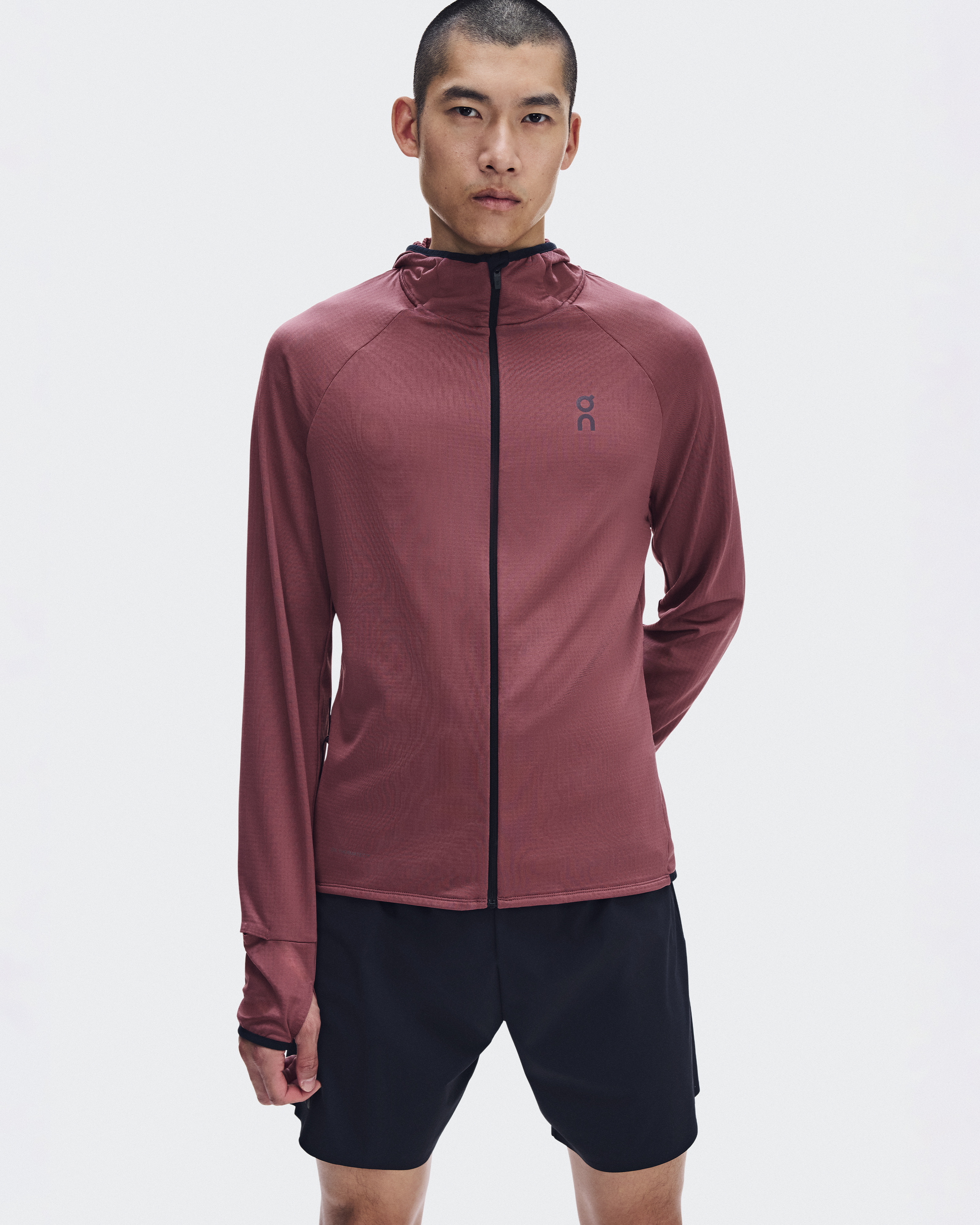 Climate Zip Hoodie - Barberry