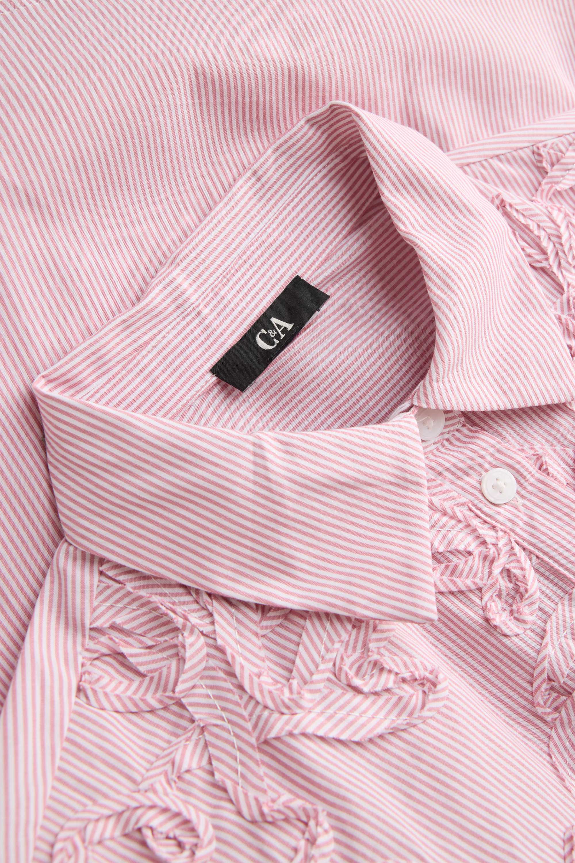 Blouse - striped rose