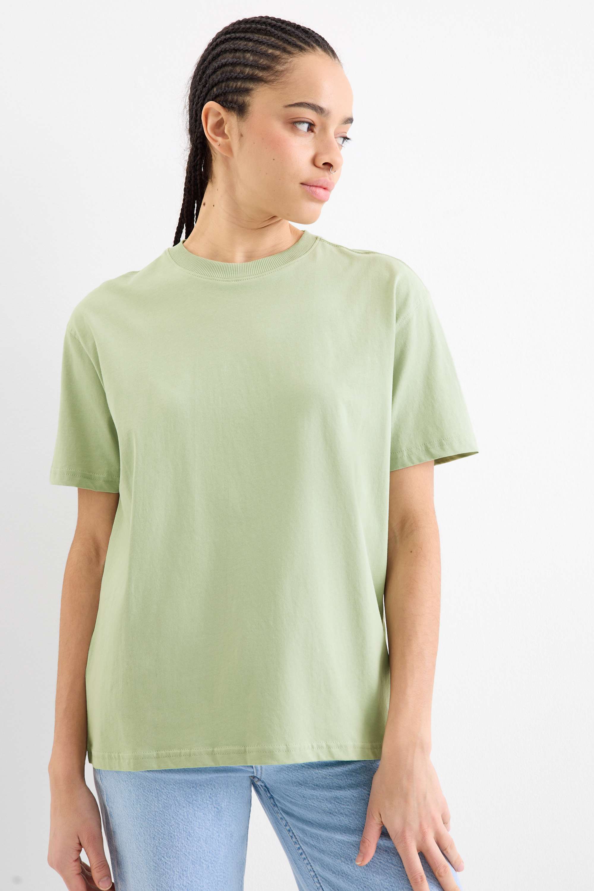 T-shirt - oversized light green