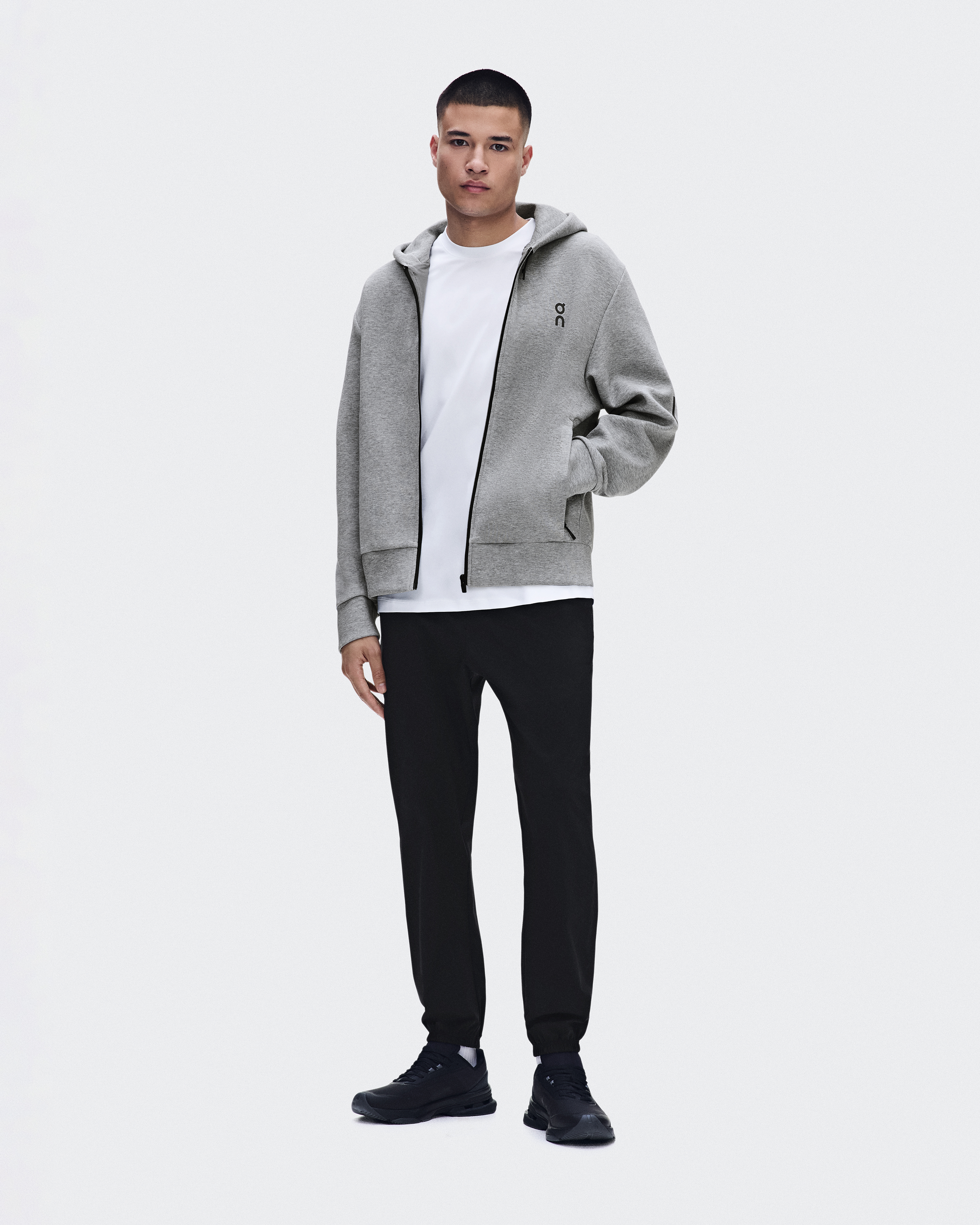 Focus Tech Zip Hoodie - Basalt