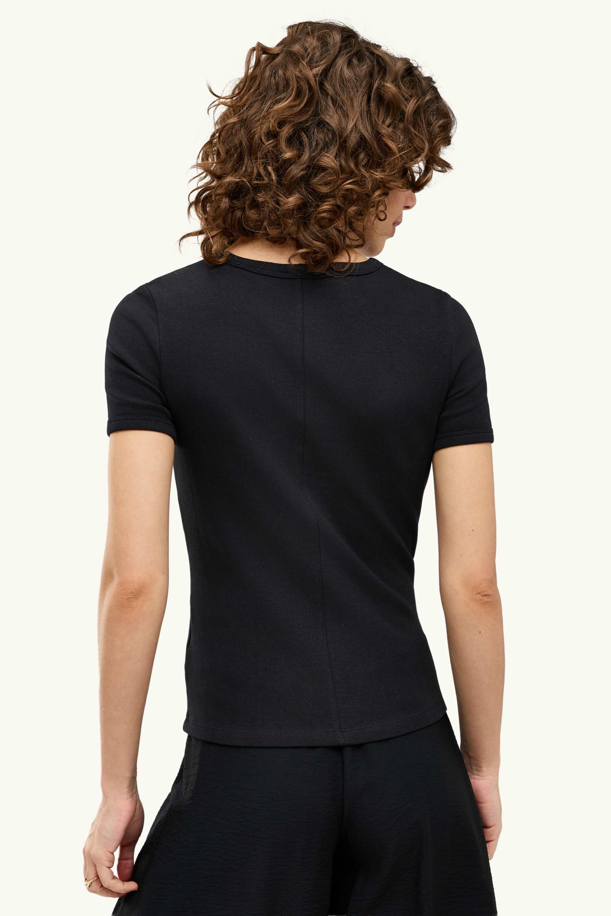 T-shirt - slim fit black