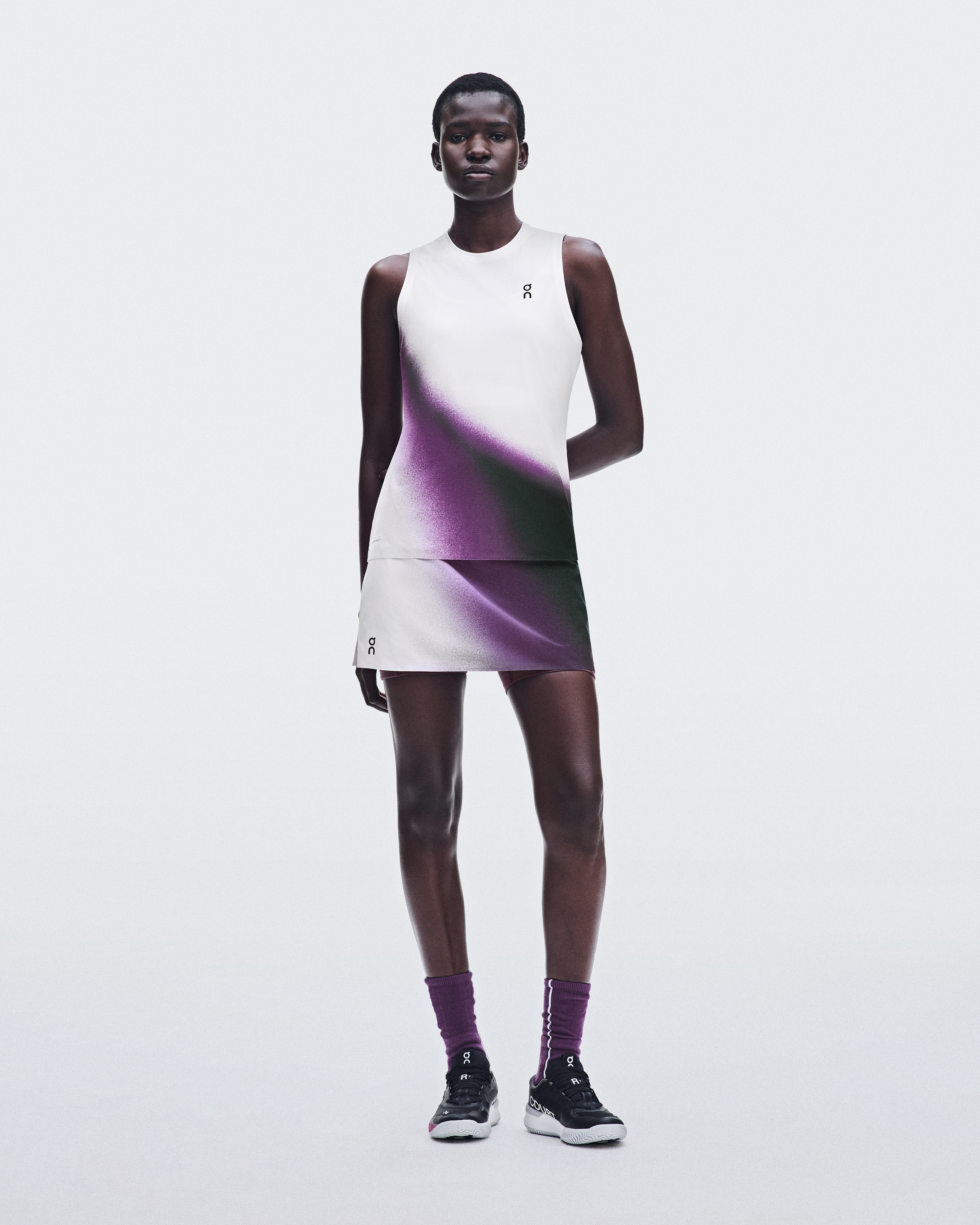 Court Skirt Split Swing - White | Cassis