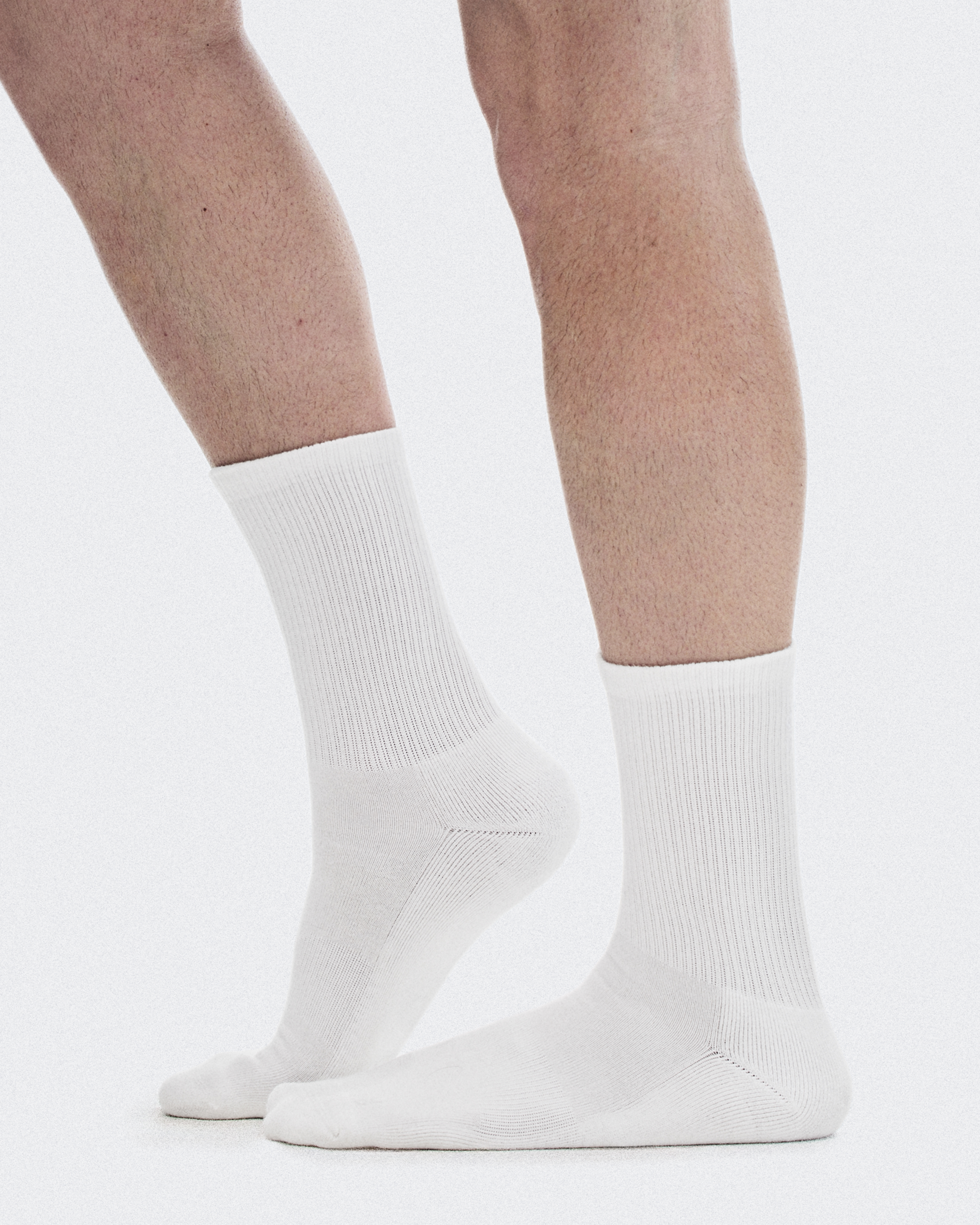 Club Sock High 2P - White
