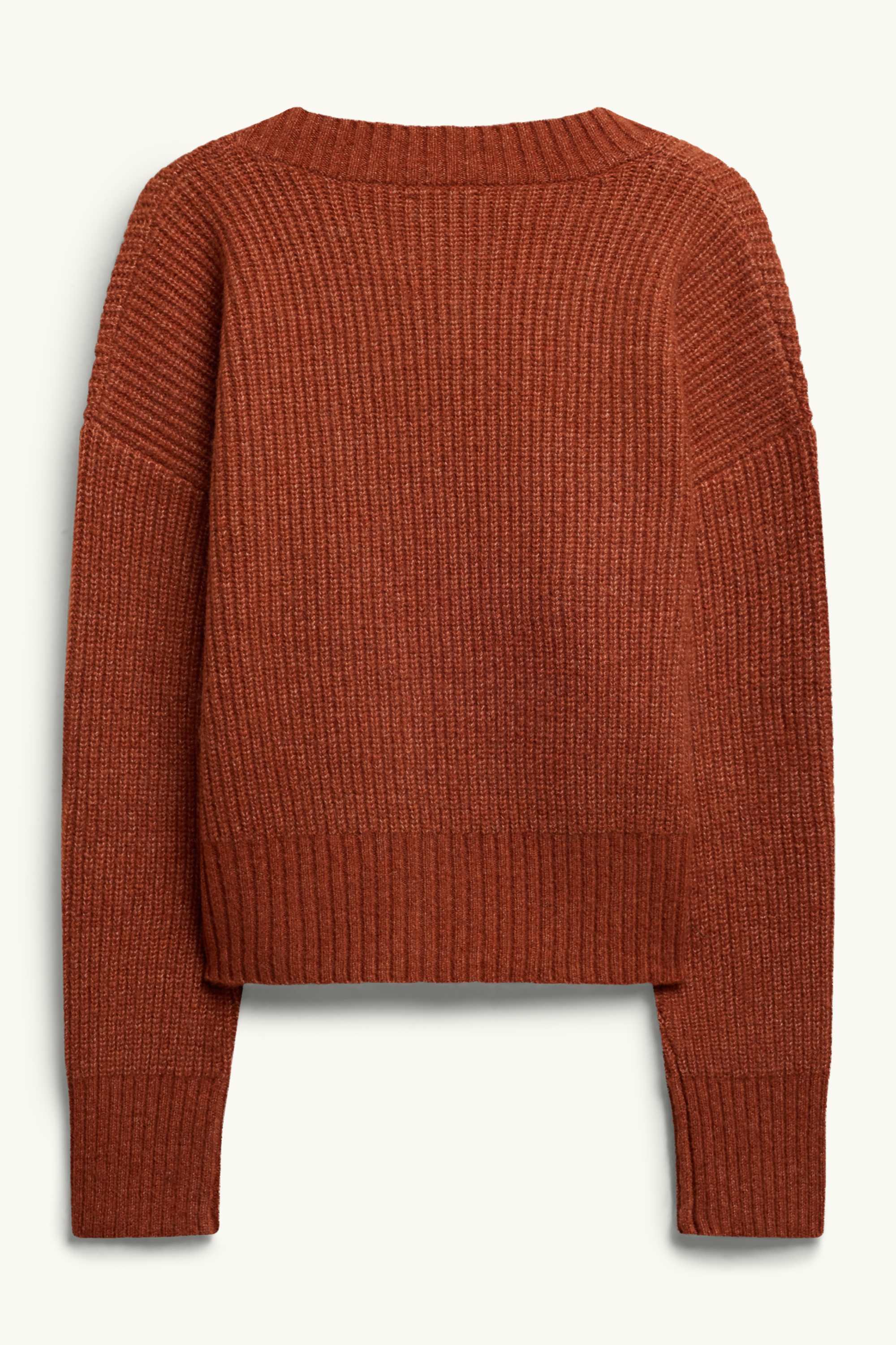 Cardigan - ribbed orange
