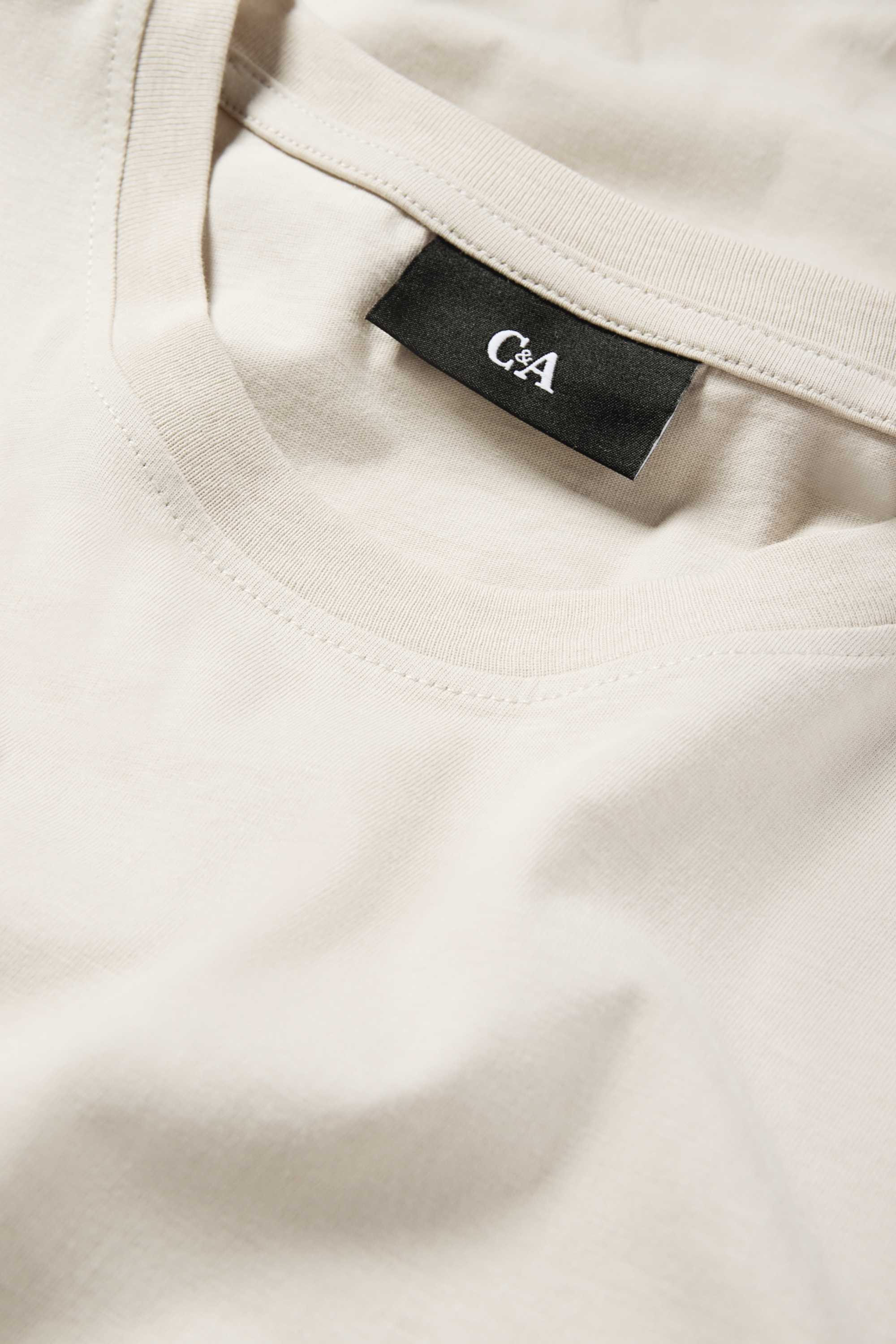 T-shirt - regular fit beige (6)